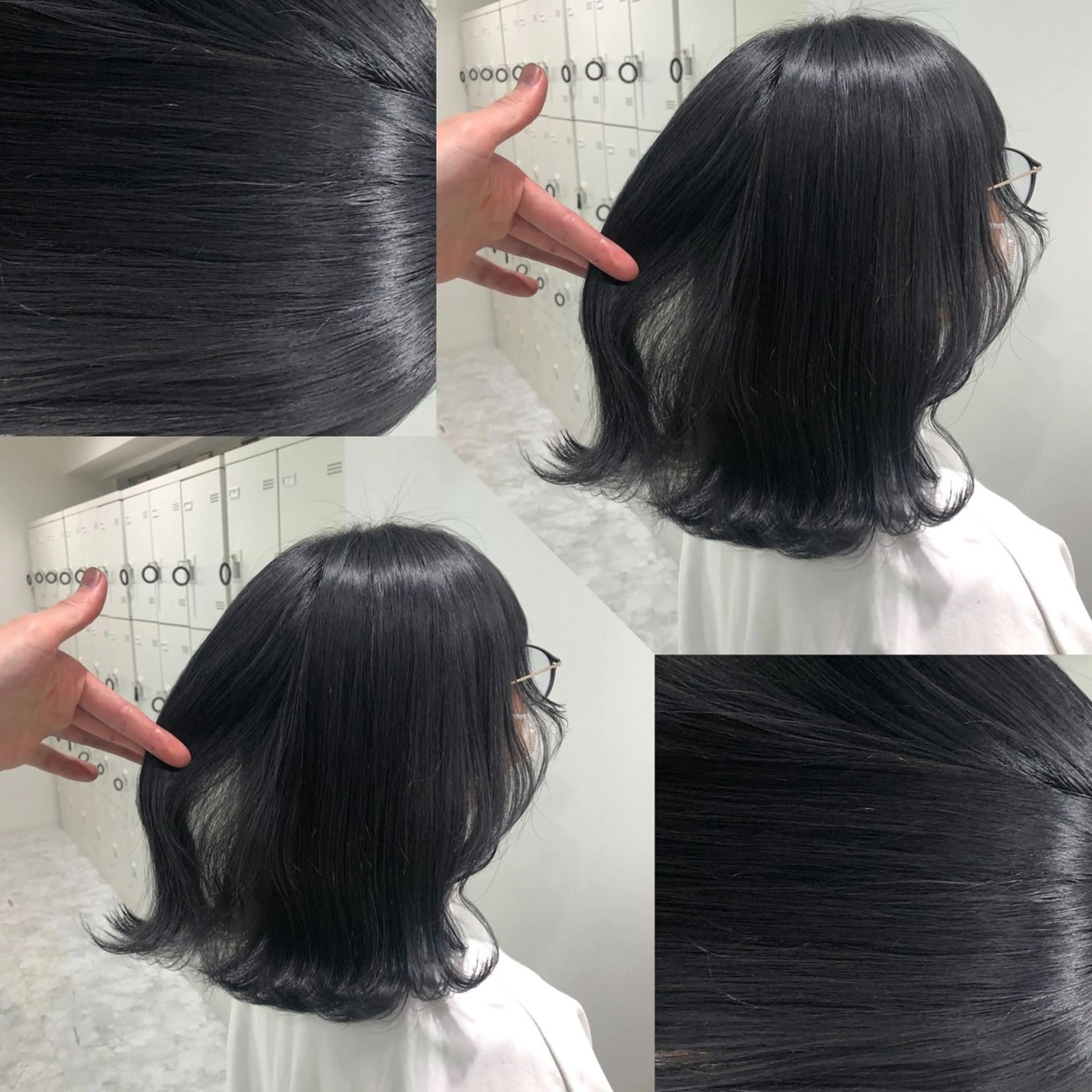 ミディアム カラー ヘアアレンジ ヘアカラー トリートメント ヘッドスパ ヘアセット 韓国風ベージュ🤎 赤みなし🌿横浜🤎のヘアスタイル
