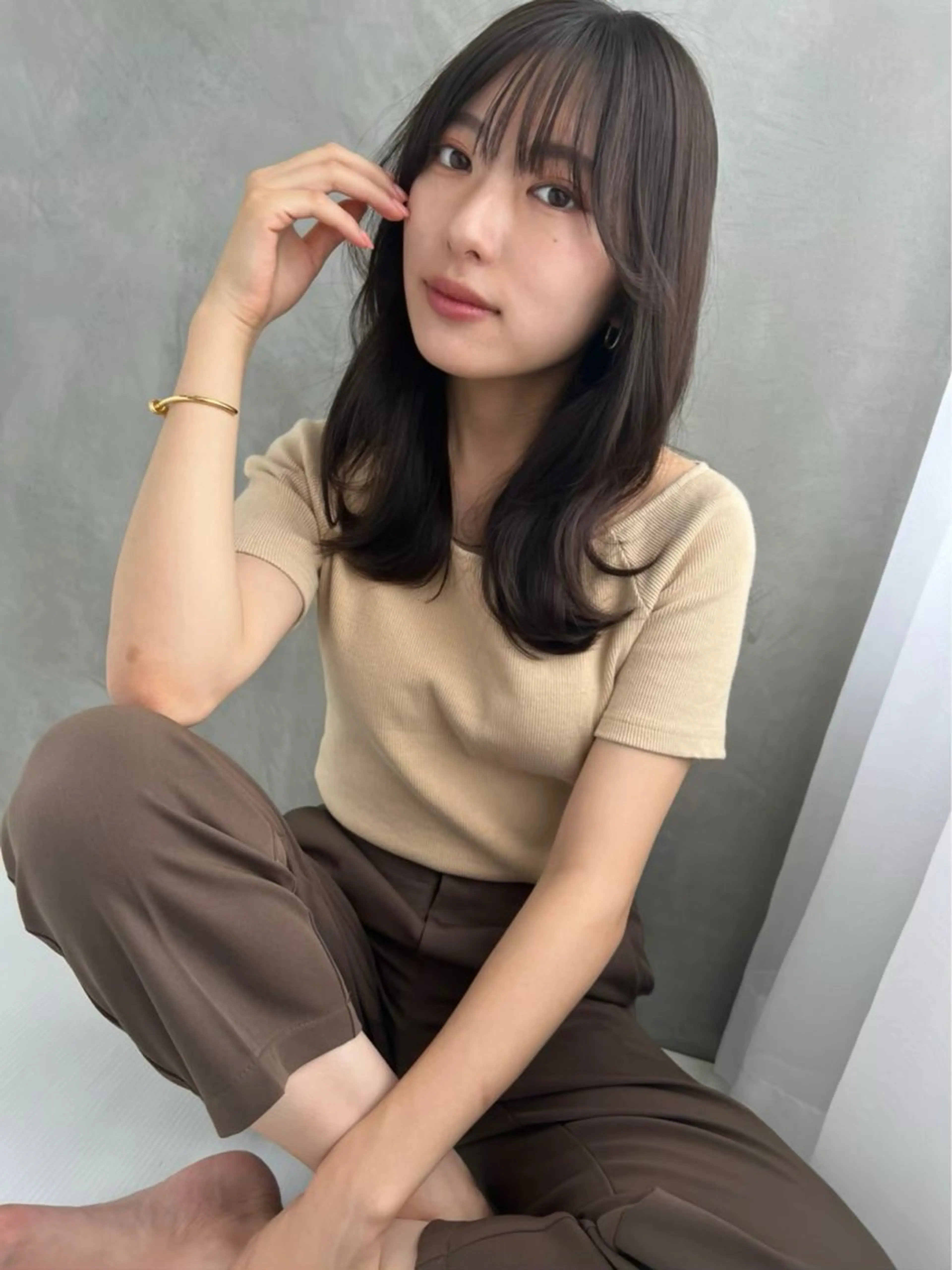 ミディアム 【髪質改善×トレンド ヘア】杉崎のヘアスタイル