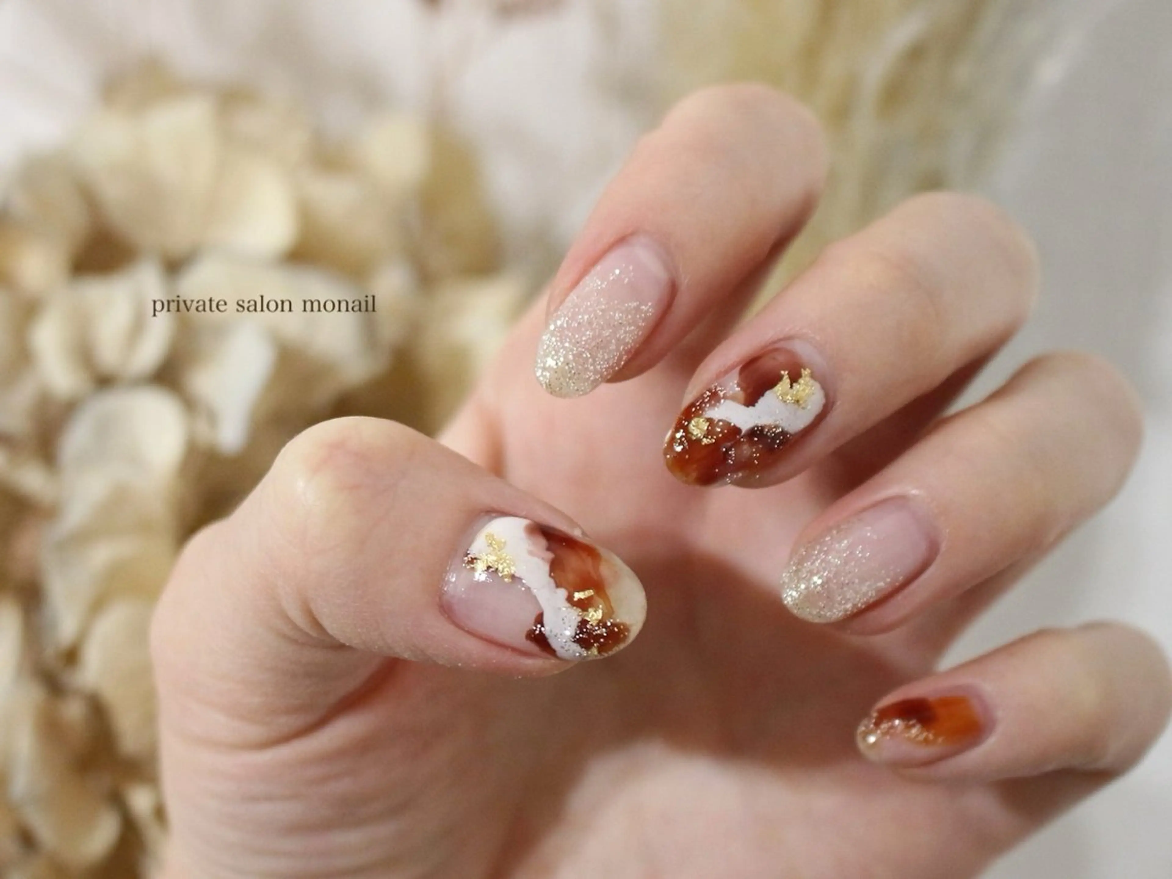 ネイル ニュアンスネイル ハンドネイル private  nail monail所属・nail salon monailのネイルデザイン