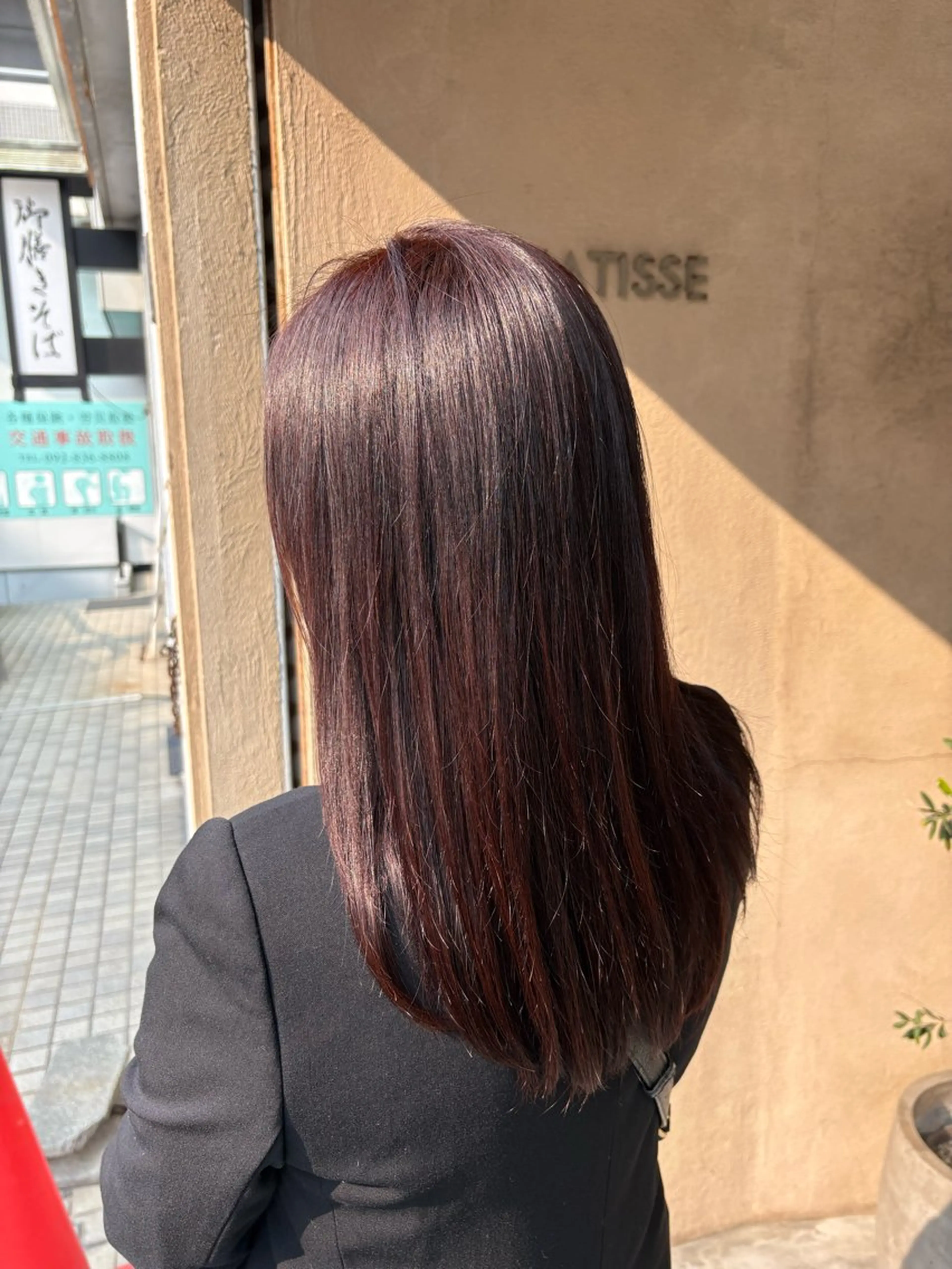 セミロング カラー ヘアカラー あいり 福岡美容師のヘアスタイル