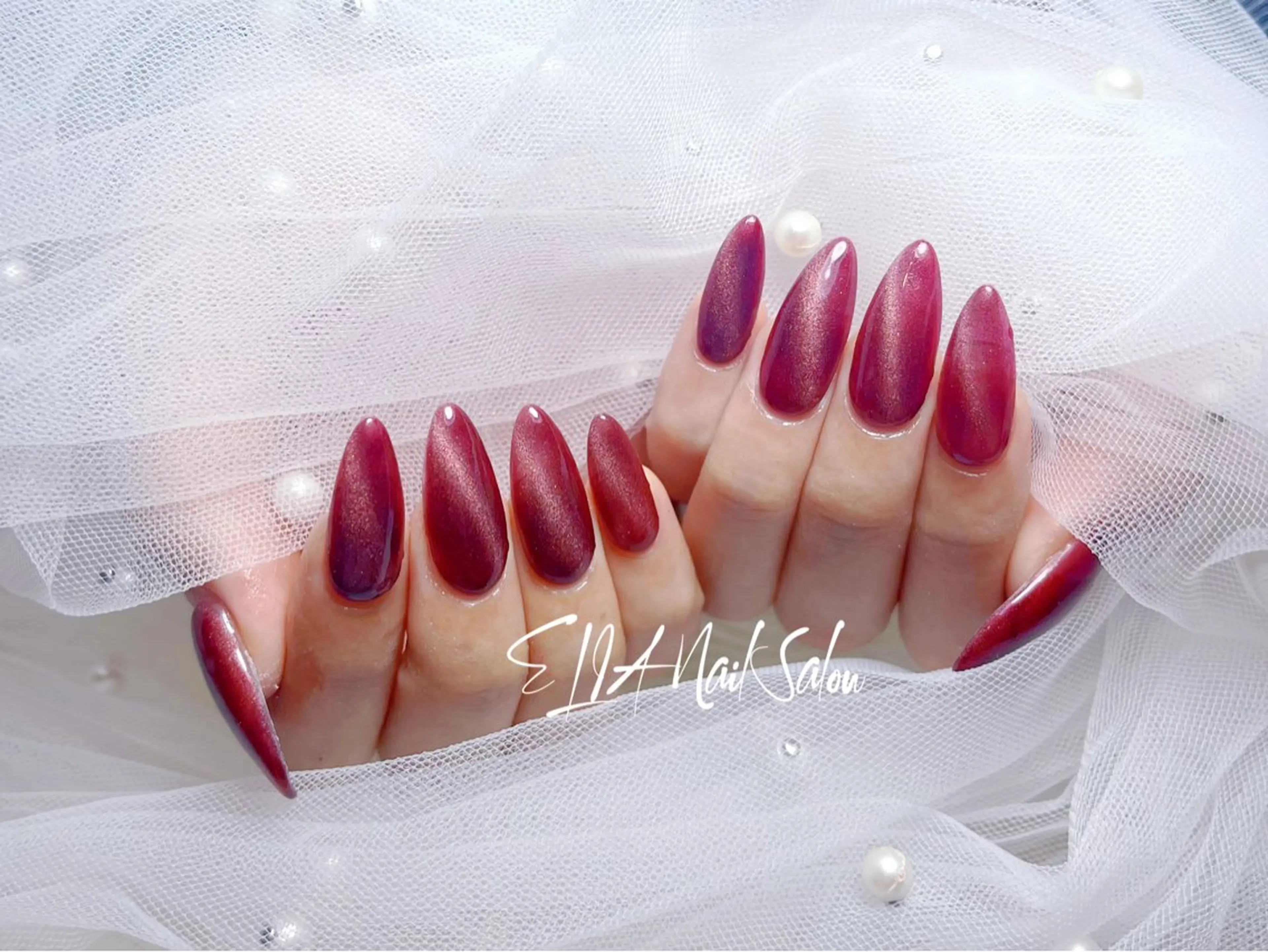 セミロング ハンドネイル ハンドケア ELIA【エリア】 nailsalonのネイルデザイン