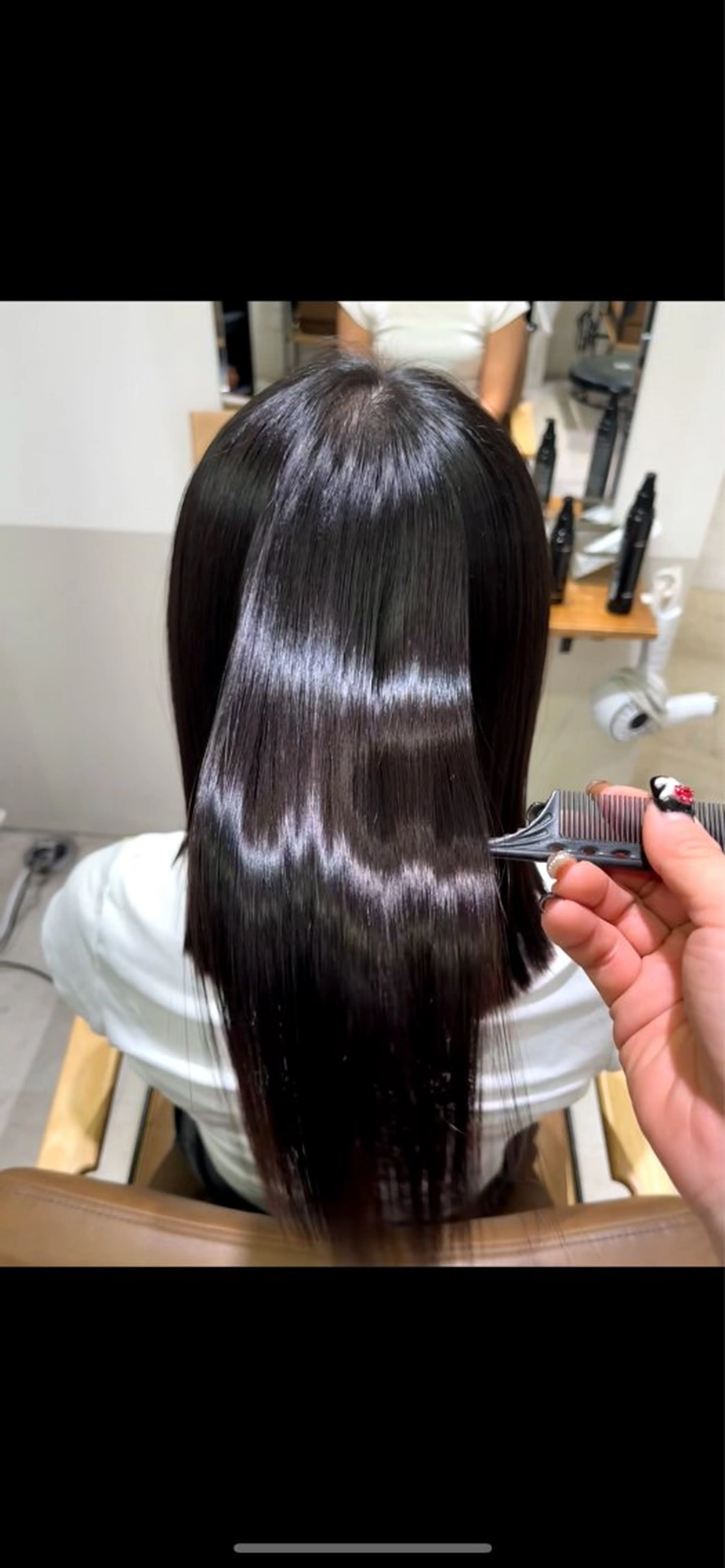 【髪質改善ストレート➕ワンカラー➕プチトリートメント🎀】の写真