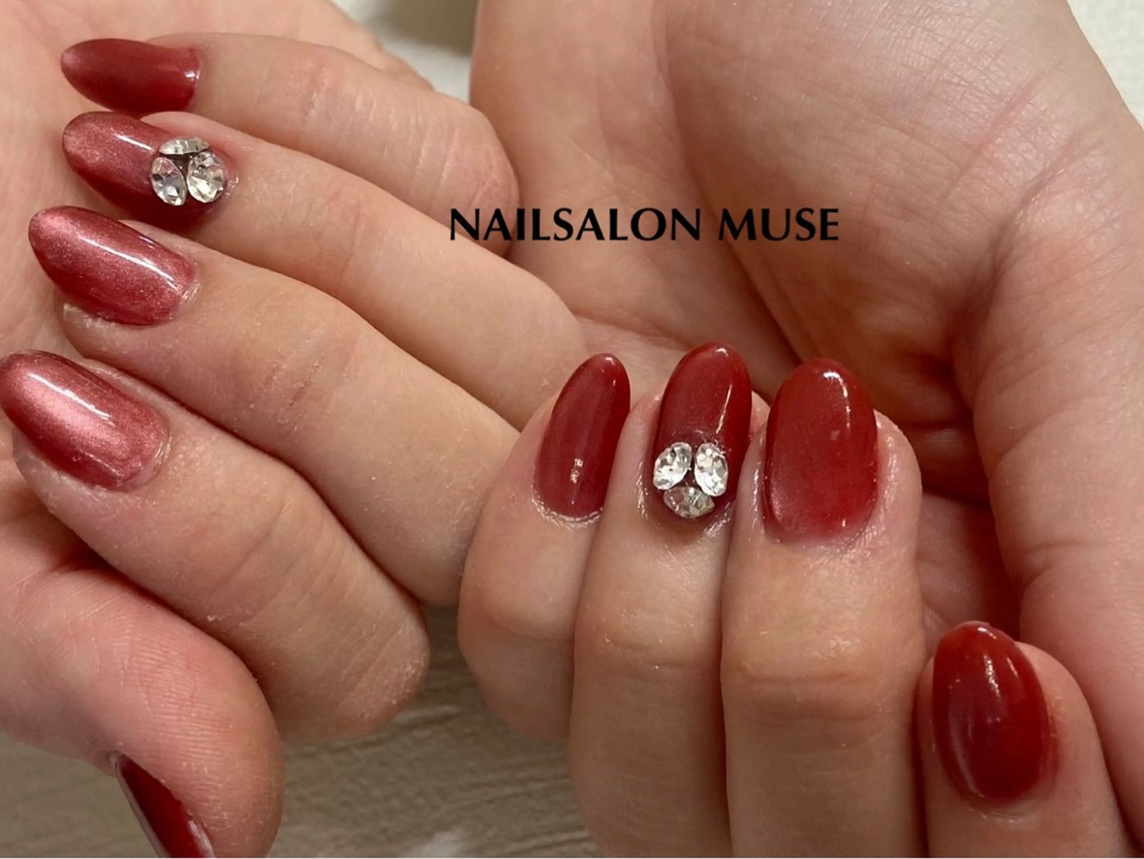 ネイル マグネットネイル ストーンネイル ハンドネイル Nail Salon MUSE    Aiのネイルデザイン