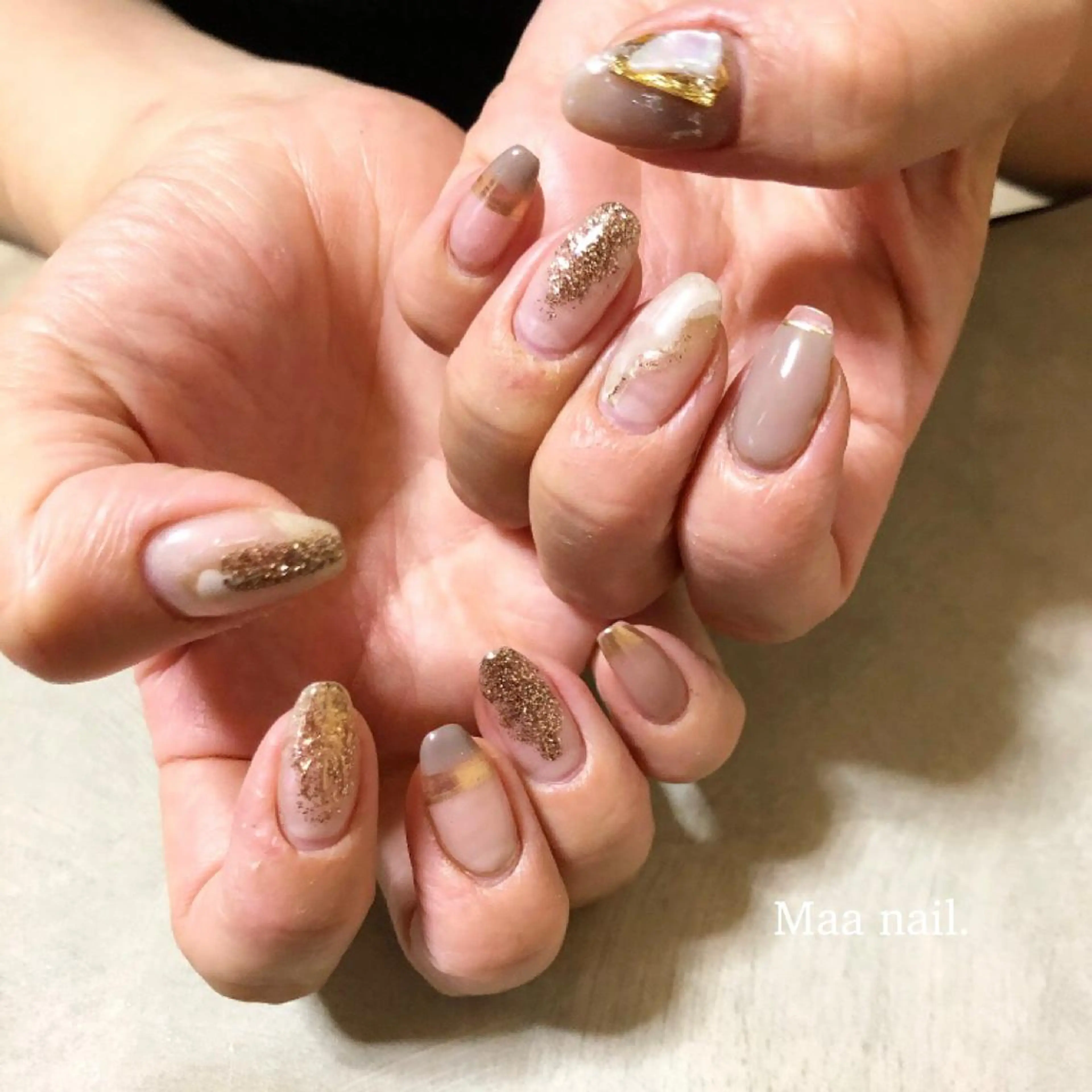 ネイル クリアネイル フレンチネイル private_ salon.Leaのエステ・リラクイメージ