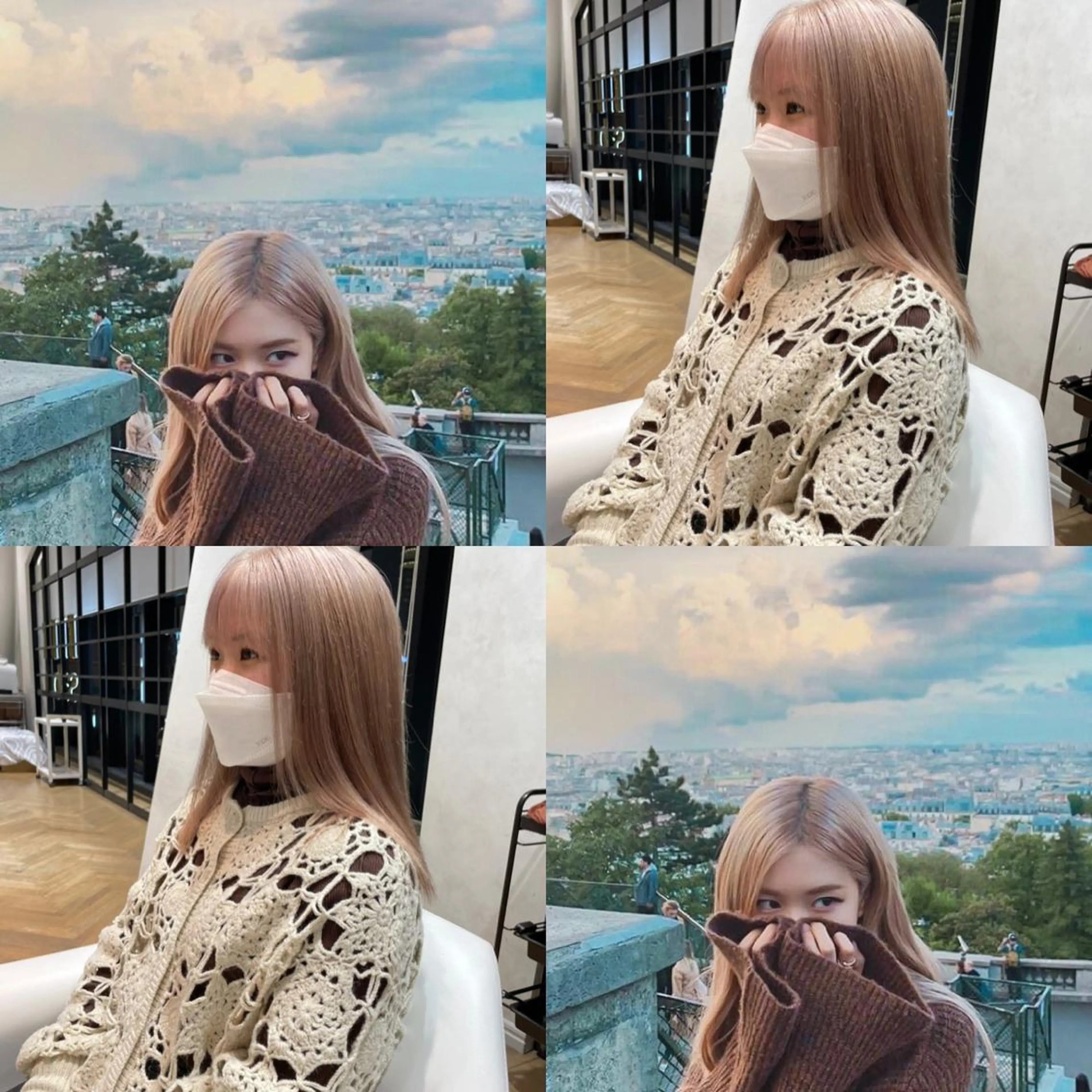 ロング カット ヘアカラー 韓国ヘア🤍 慎之介のヘアスタイル