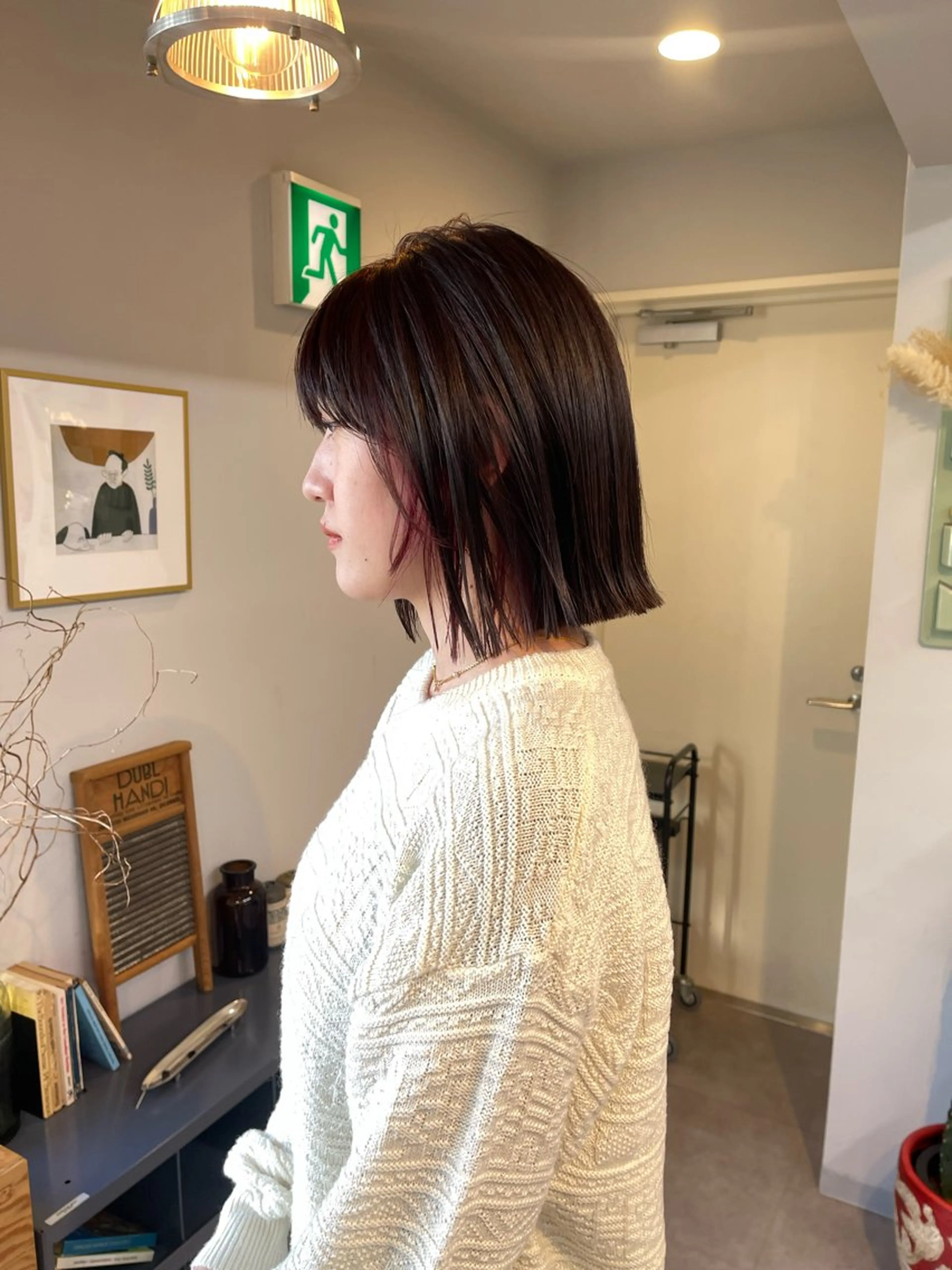 ショート カラー イヤリングカラー ボブ 外ハネヘア カット ヘアカラー トリートメント ✅ボブ/パーマ/ 表参道/KENTA✅のヘアスタイル