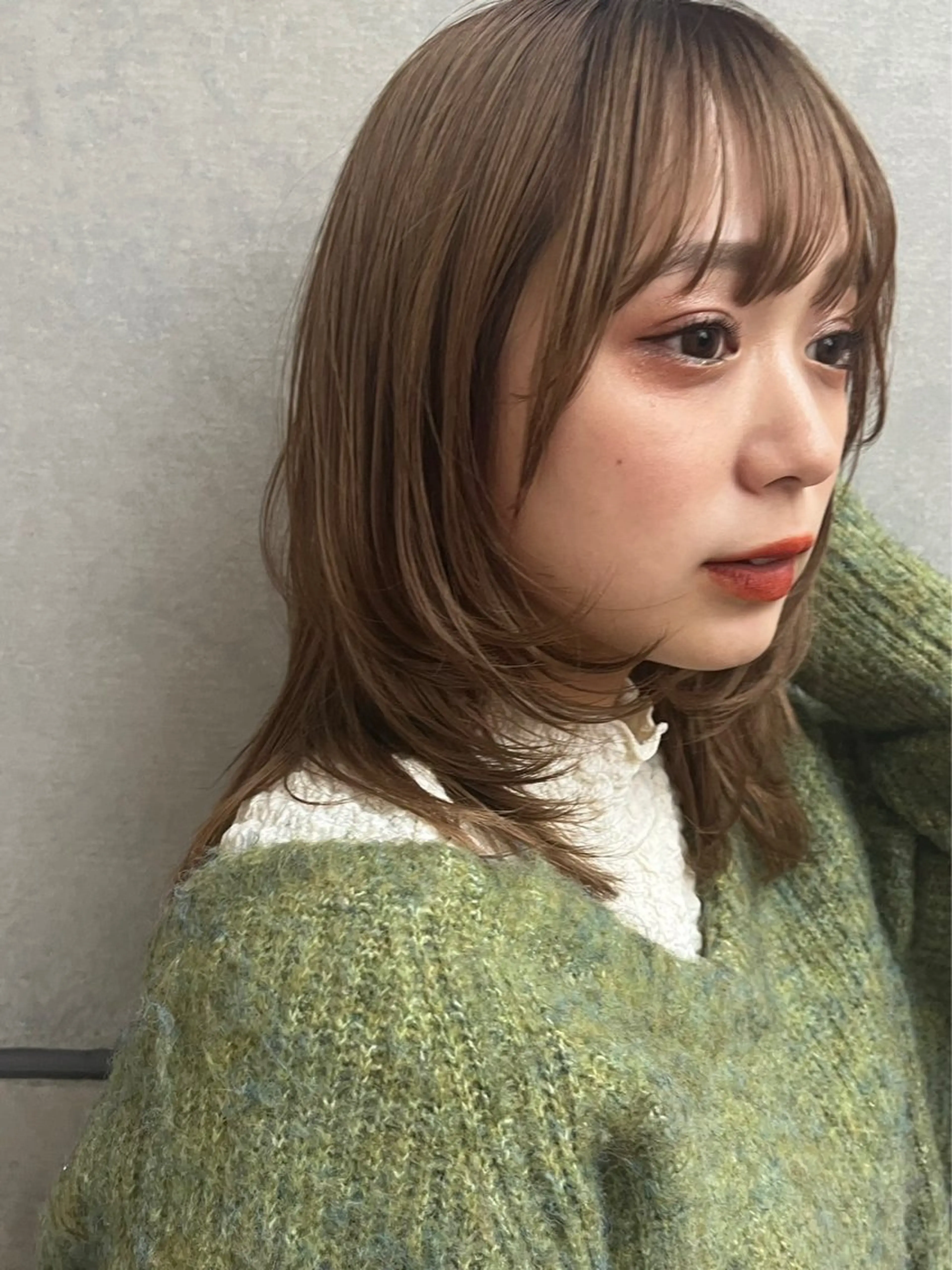 ミディアム 顔周りカット レイヤーカット シャギー ささき かおる / 佐々木 薫のヘアスタイル