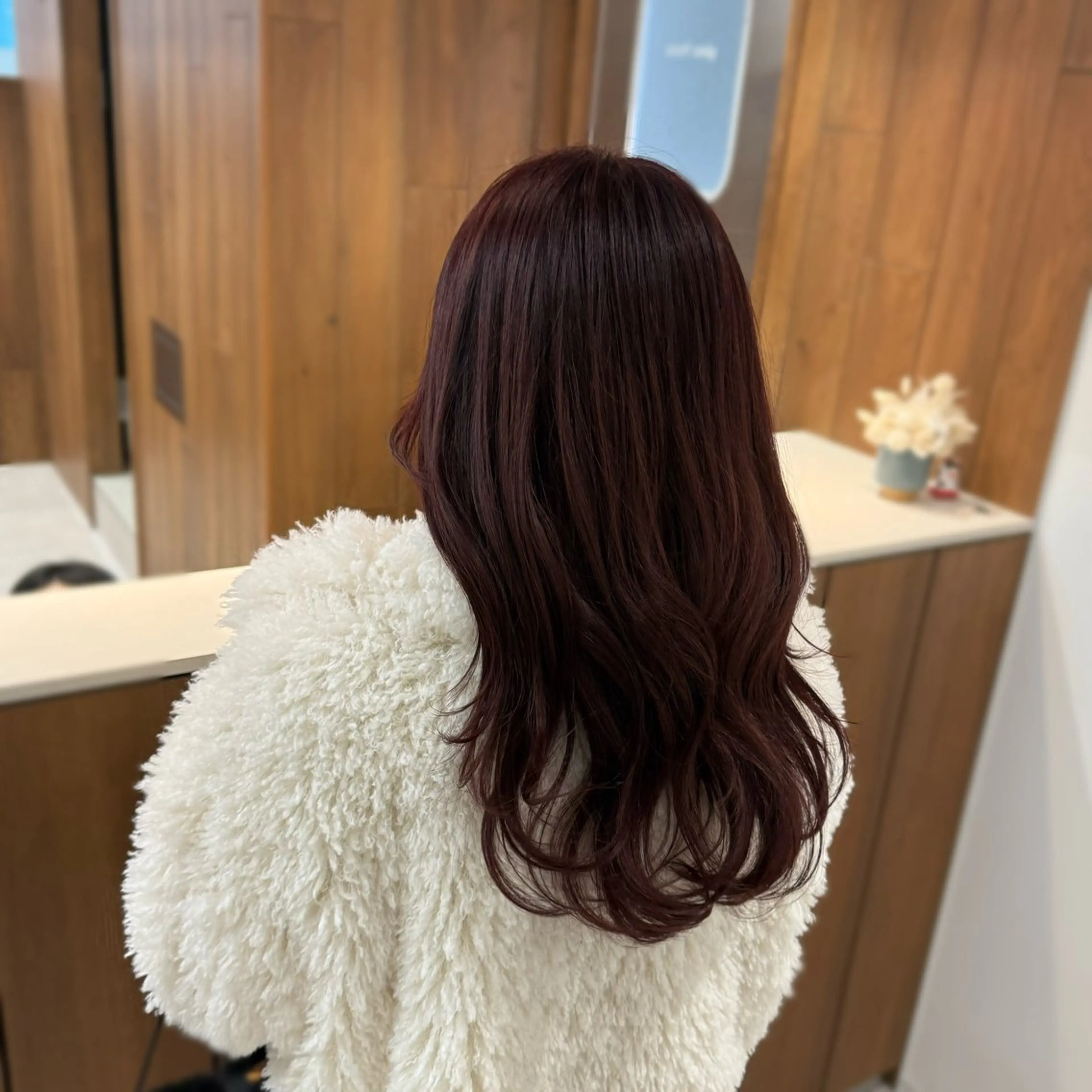 セミロング カラー カット ヘアカラー トリートメント 縮毛矯正+モテカラー 🎀✨mihoのヘアスタイル