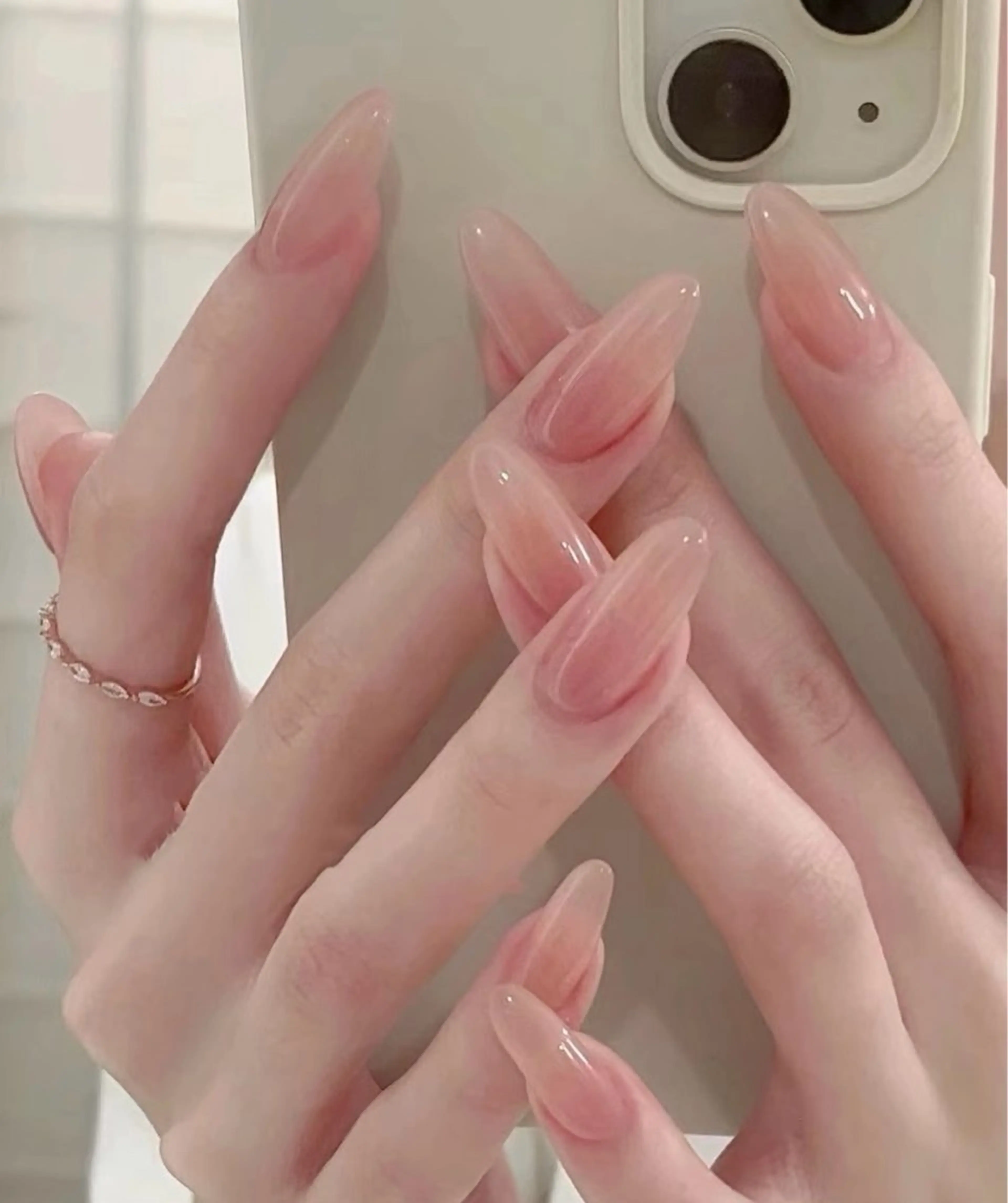 ネイル 長さ出し フレンチネイル 韓国ネイル マグネットネイル マグネットフレンチ sun nail池袋 モデル募集のネイルデザイン