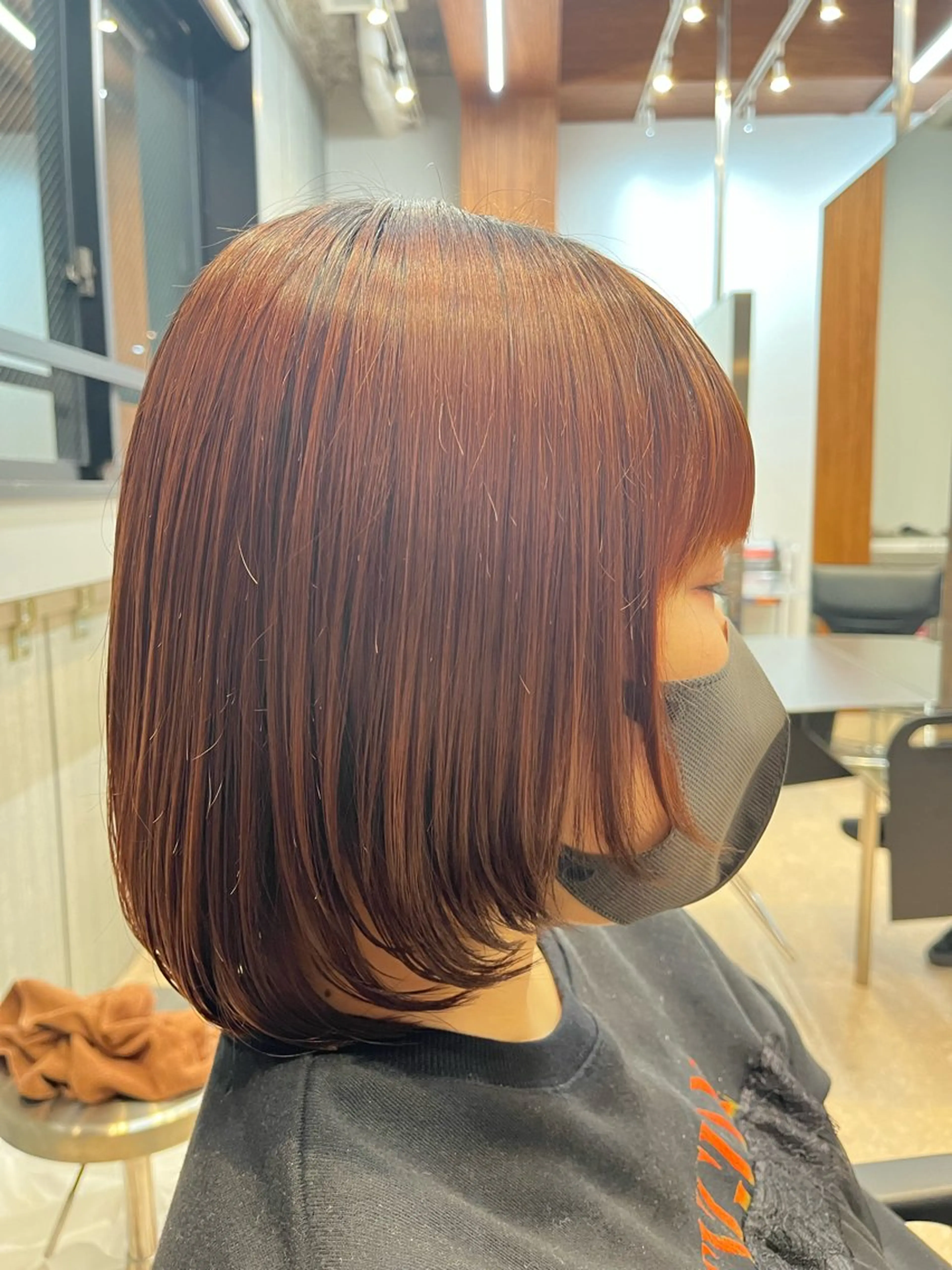 ミディアム 顔まわりレイヤー 顔周りカット レイヤーカット ✨fifth /佐藤楓花✨️のヘアスタイル