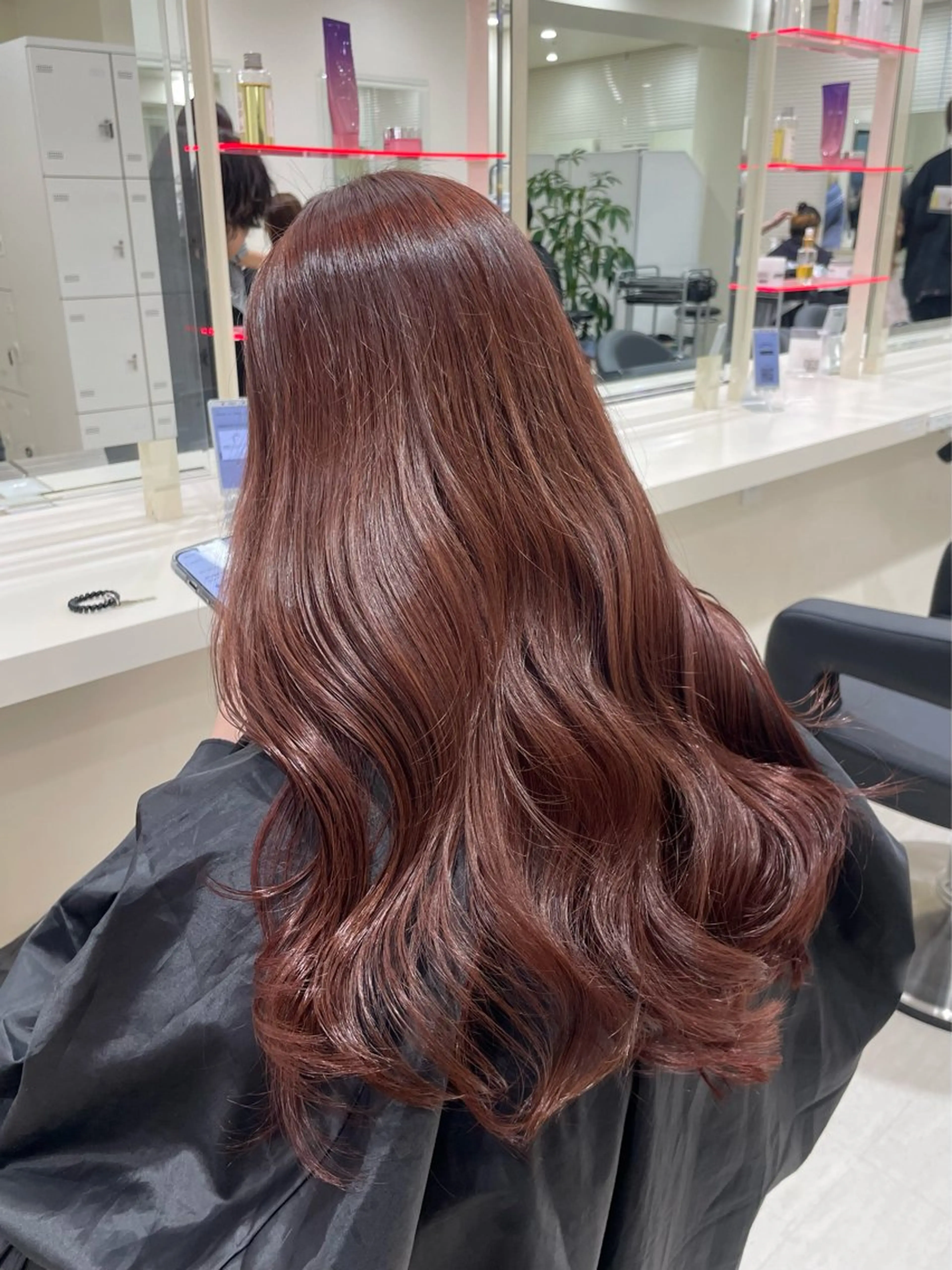 カラー 🤎🎀ブリーチなし ピンクラベンダー🧸のヘアスタイル