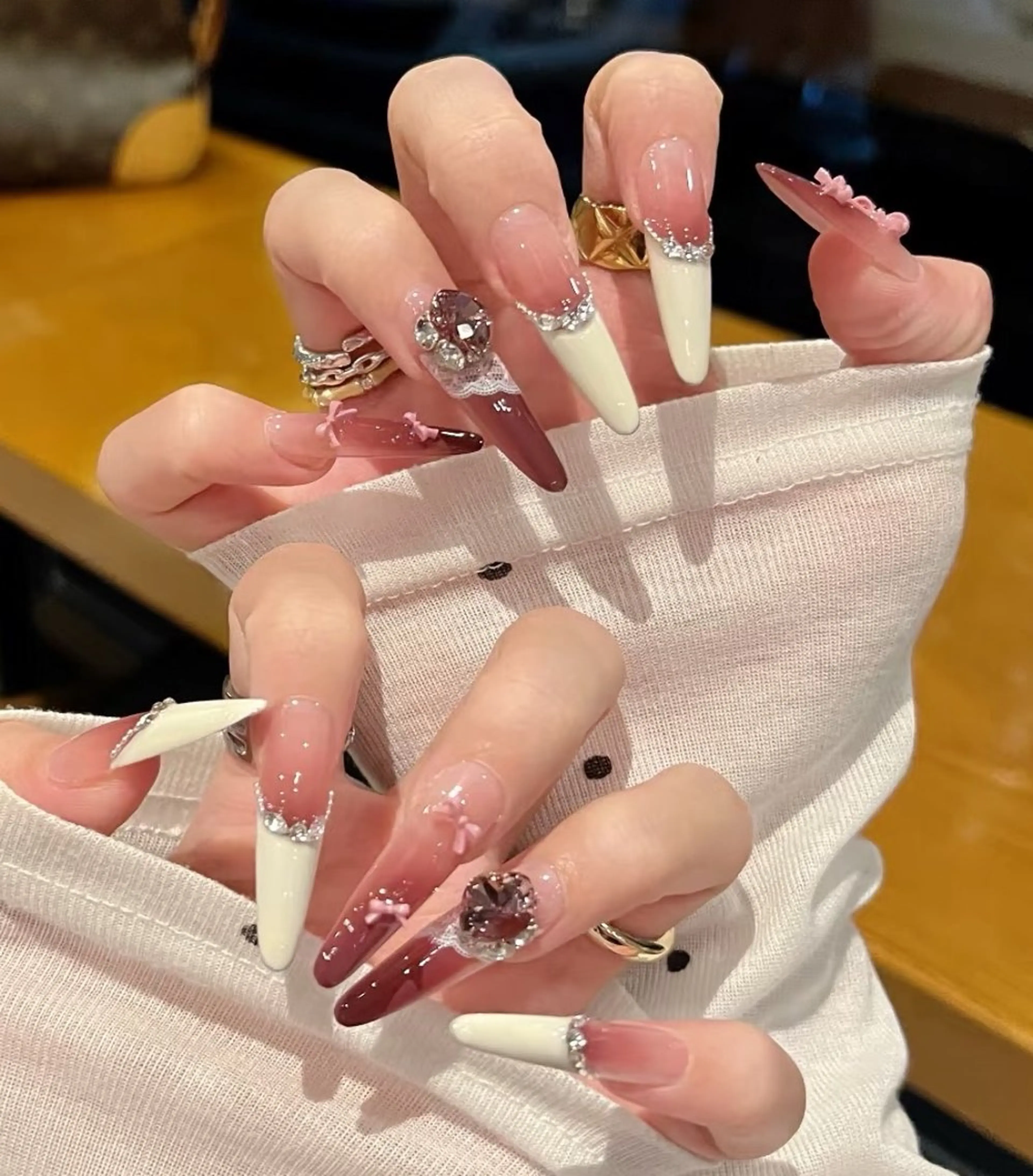 ネイル Miu Miu 🎀 長さだし專門のネイルデザイン