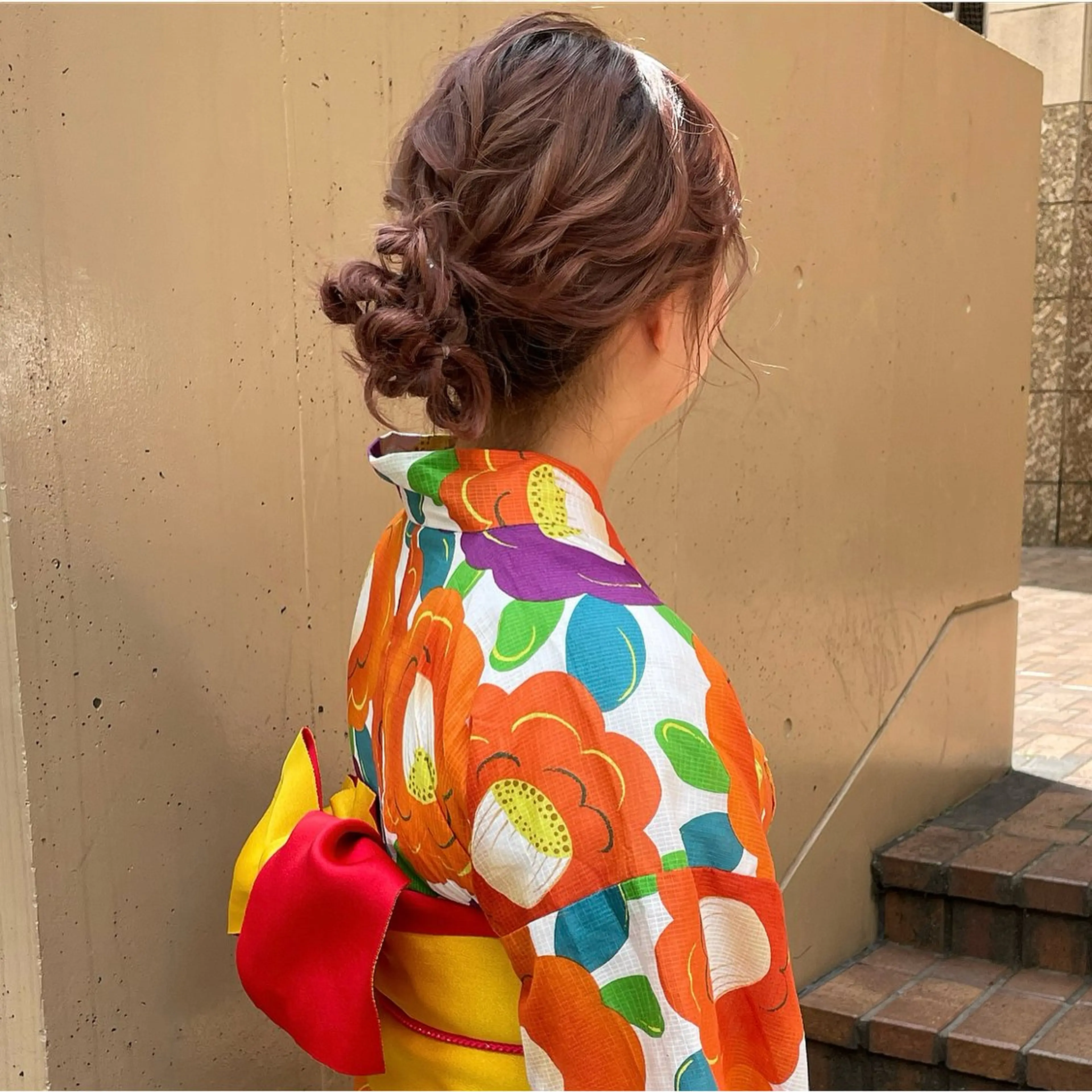 着付け yumemiレイヤー ‎✴︎ 透明感カラーのヘアスタイル