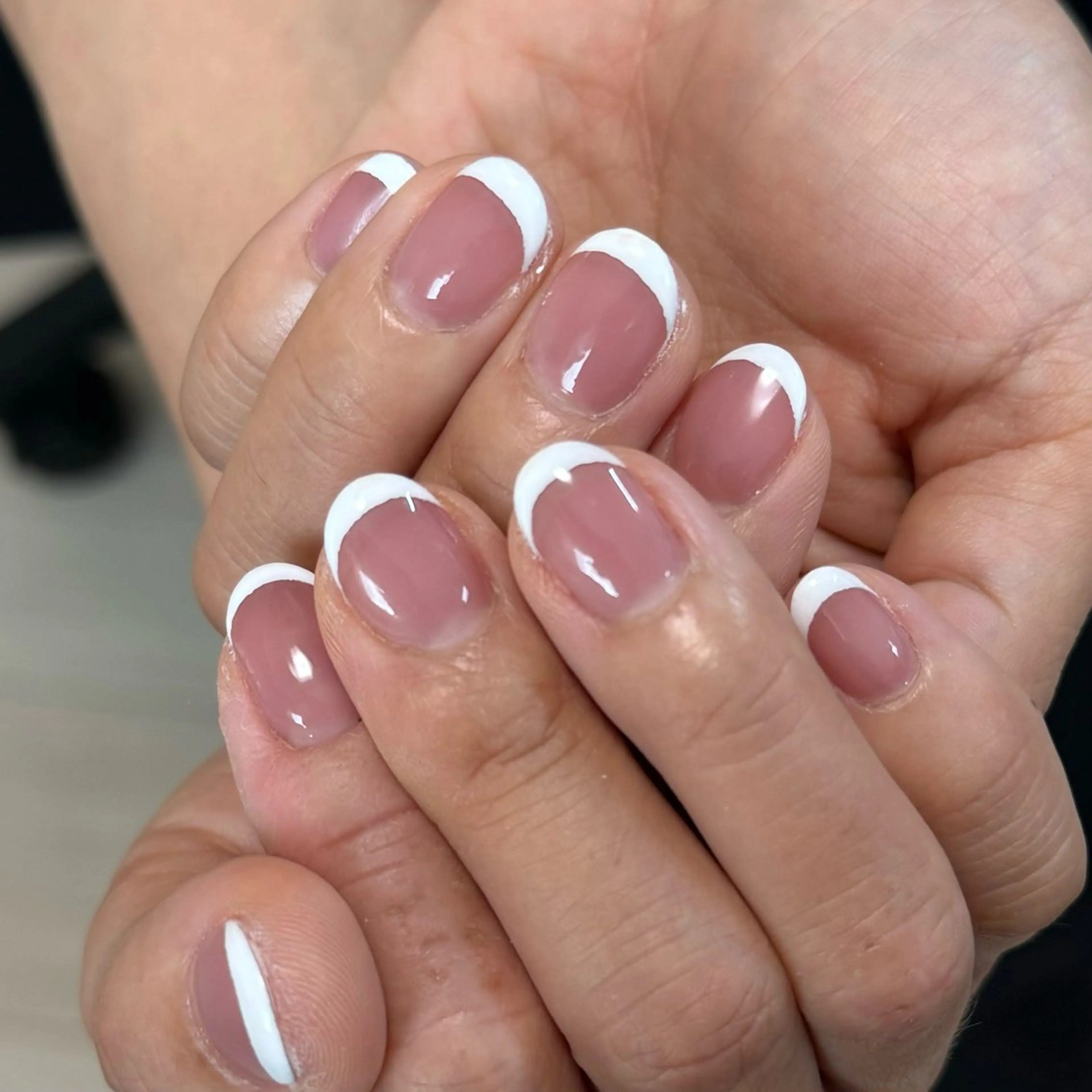 ネイル フレンチネイル ハンドネイル Hana_ Rieのネイルデザイン