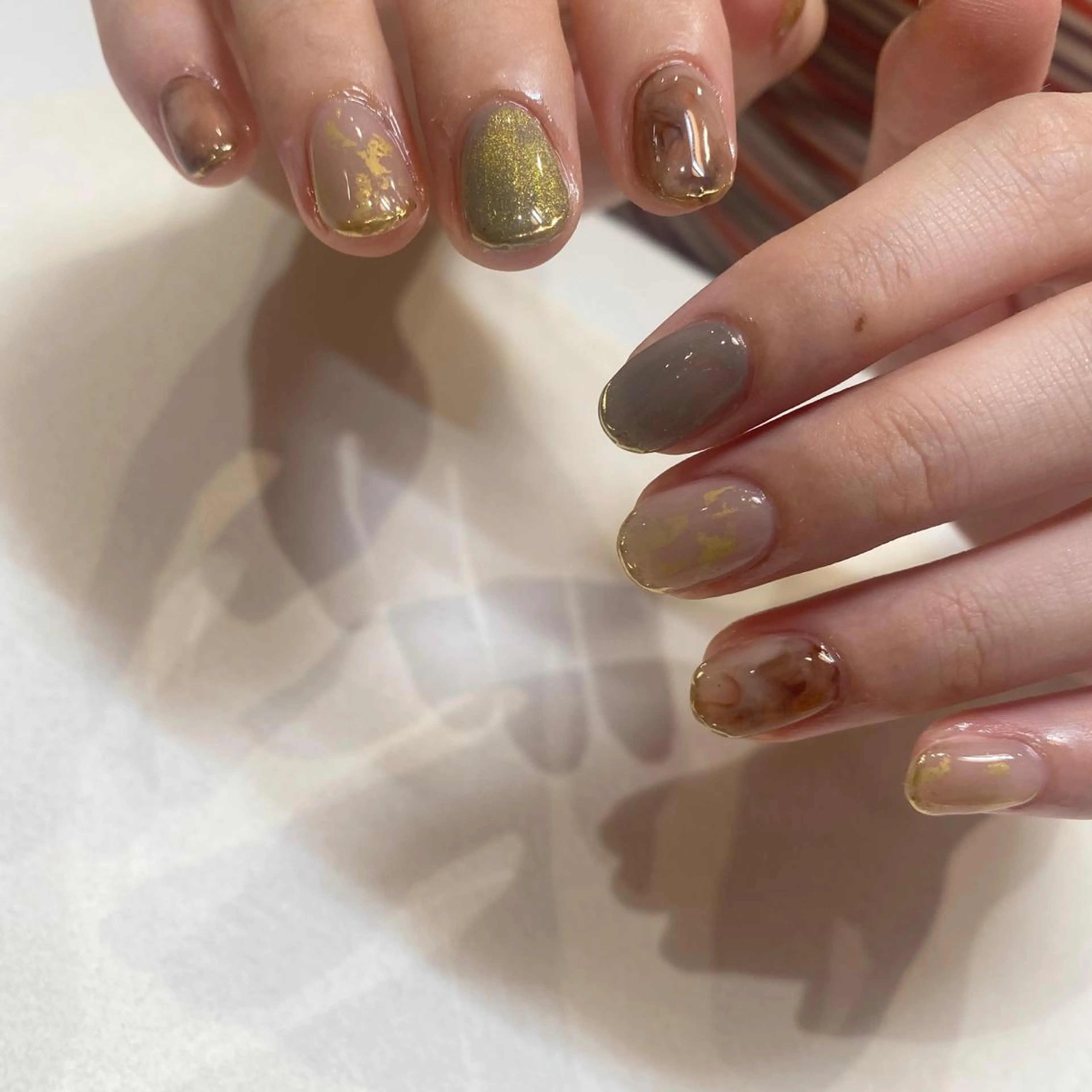 ネイル ハンドネイル NINEnami ニュアンスネイルのネイルデザイン