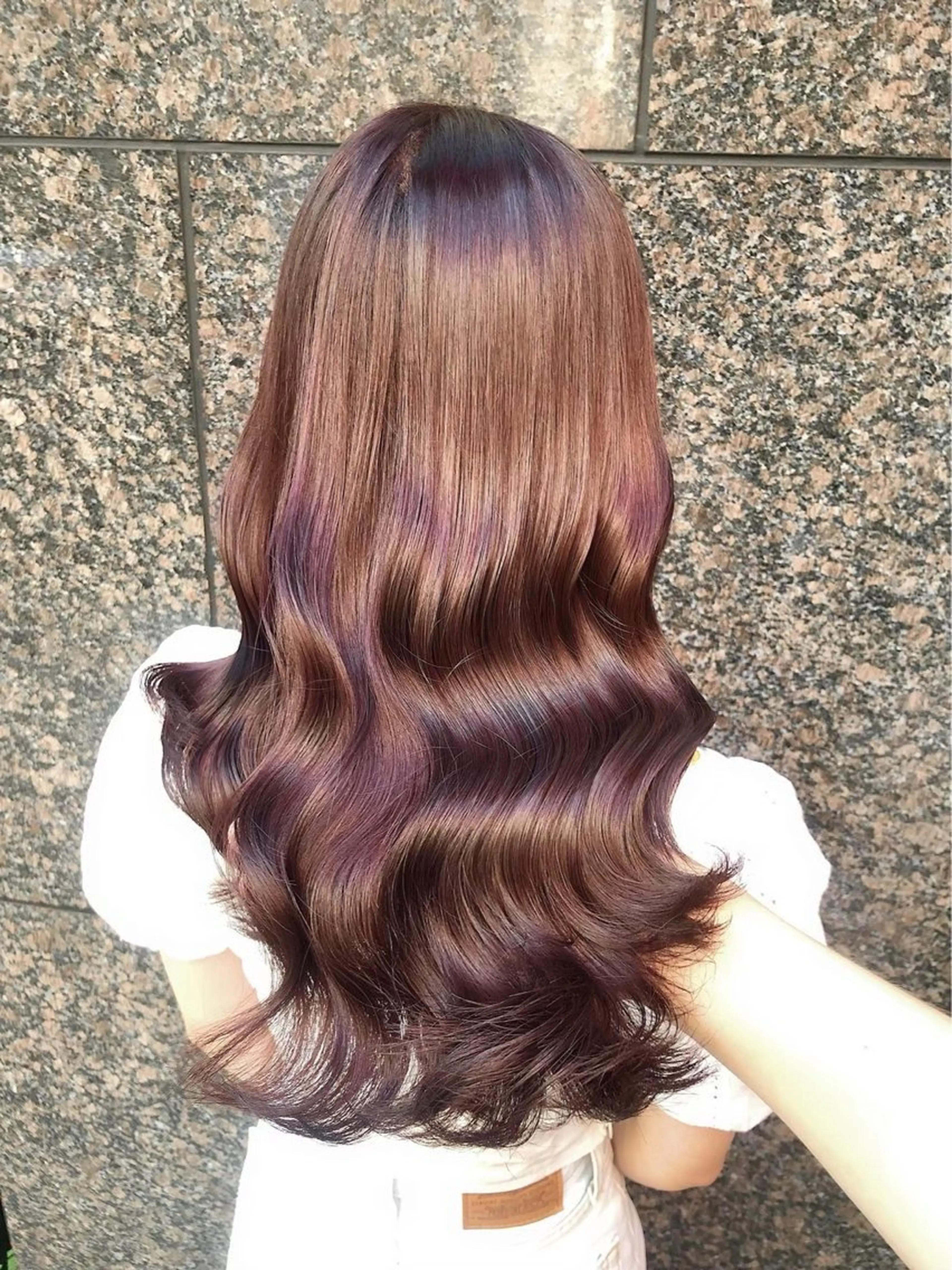 ロング カット ヘアカラー トリートメント 韓国風レイヤー🎀 北千住 aoiのヘアスタイル