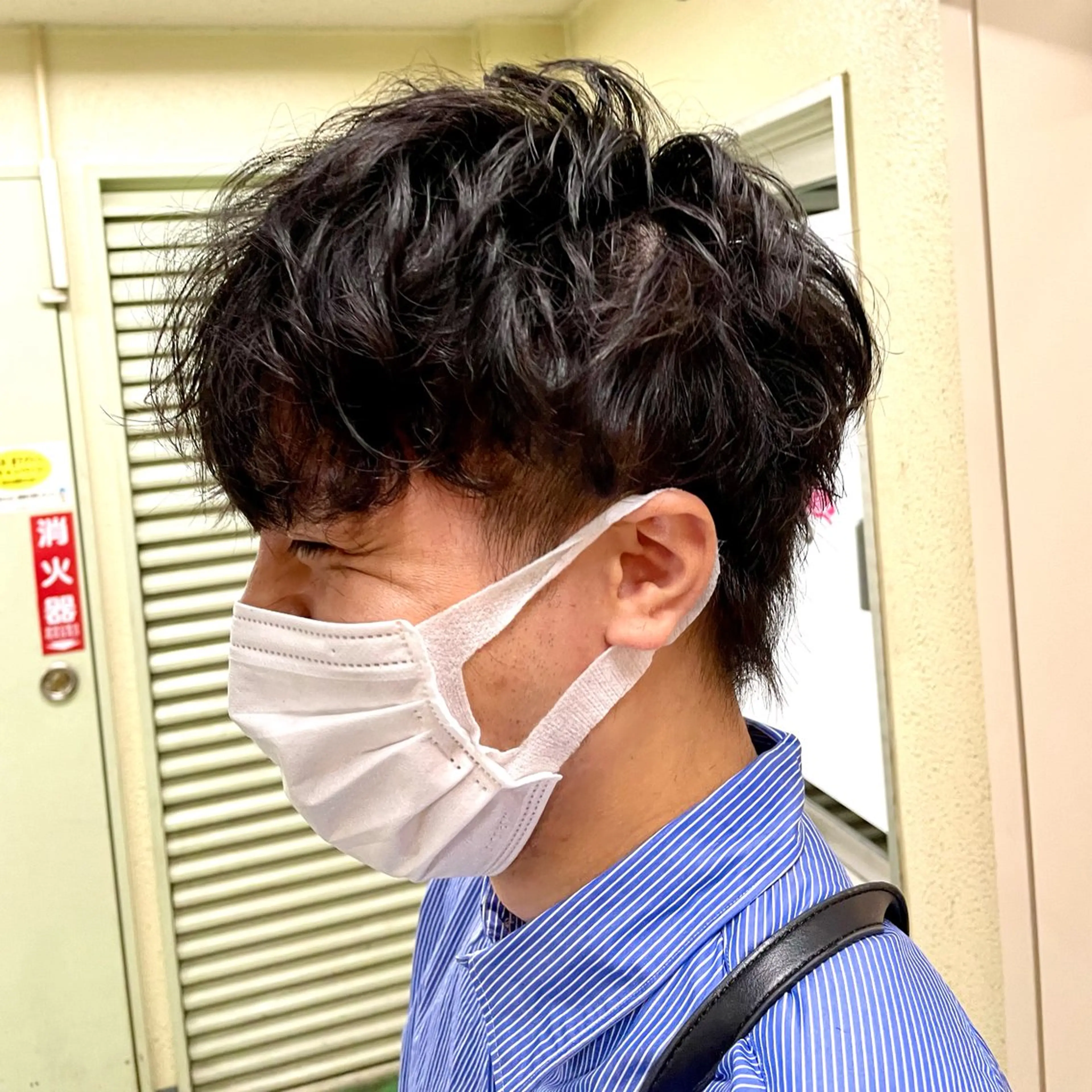 メンズ メンズパーマ メンズウルフカット ウルフカット ニュアンスパーマ ピンパーマ 丸山のヘアスタイル