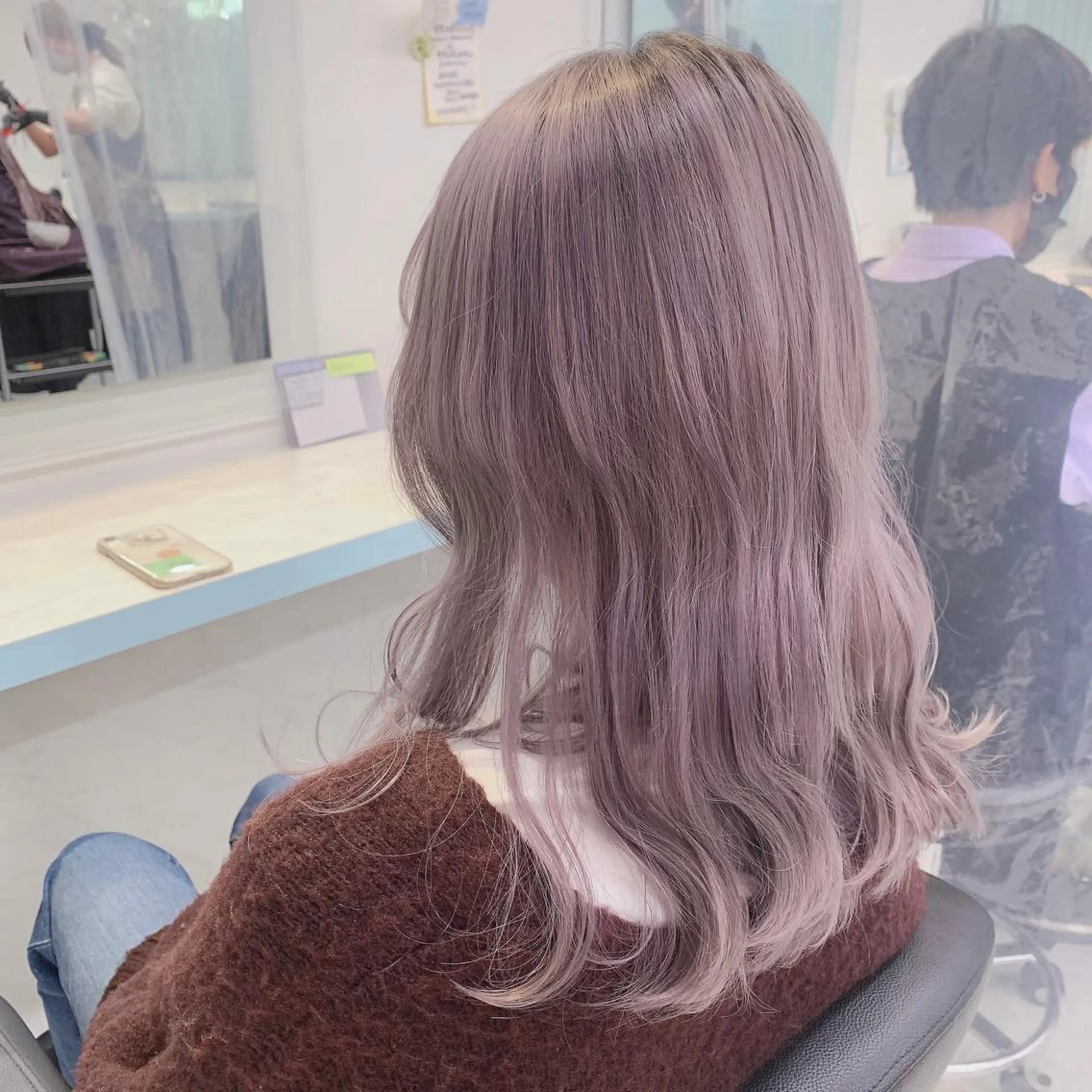 セミロング カラー NIKA所属・乾かすだけで美髪✨ 髪質改善専門/RYOのヘアスタイル