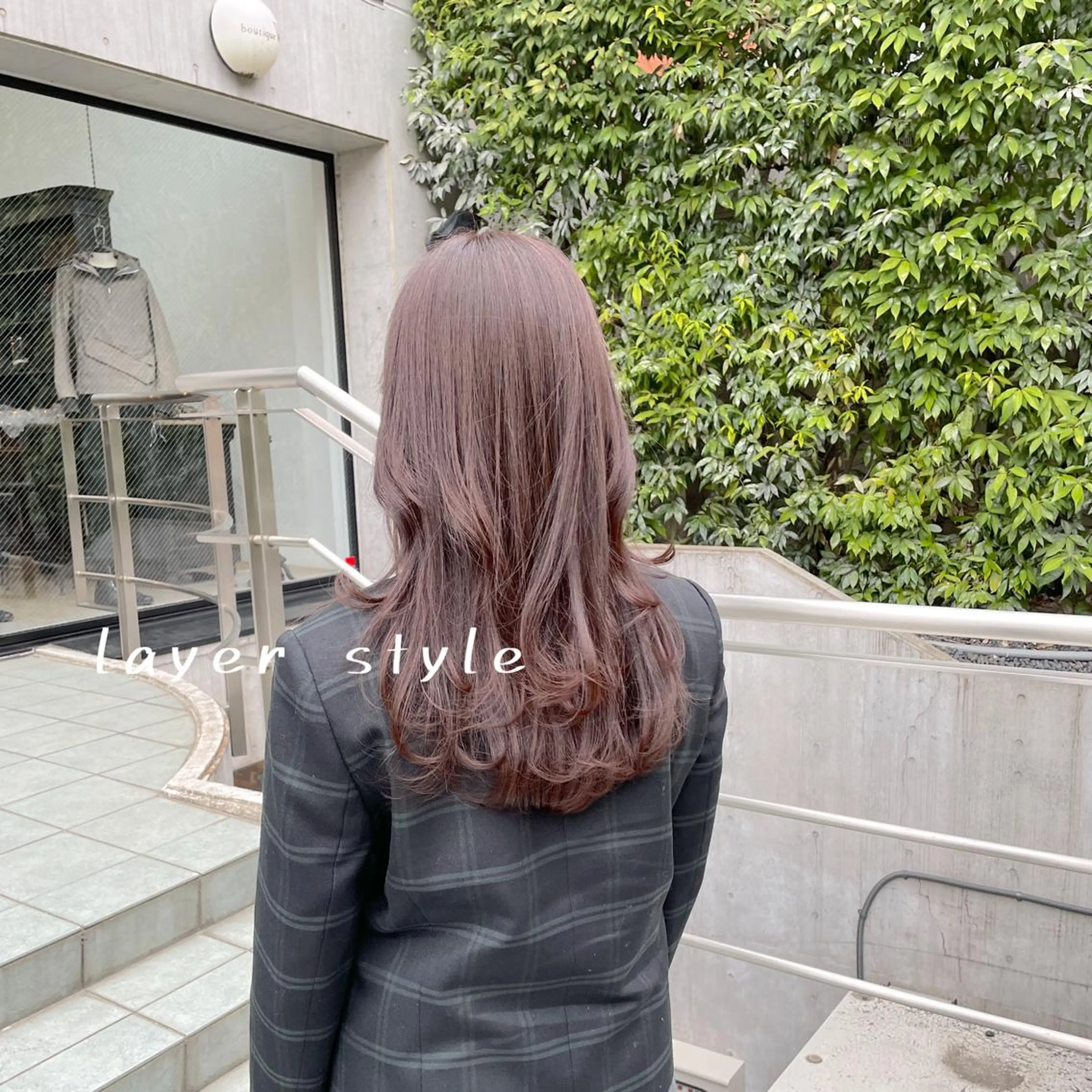 ロング カラー カット ヘアカラー 人気のレイヤーカット TAROのヘアスタイル