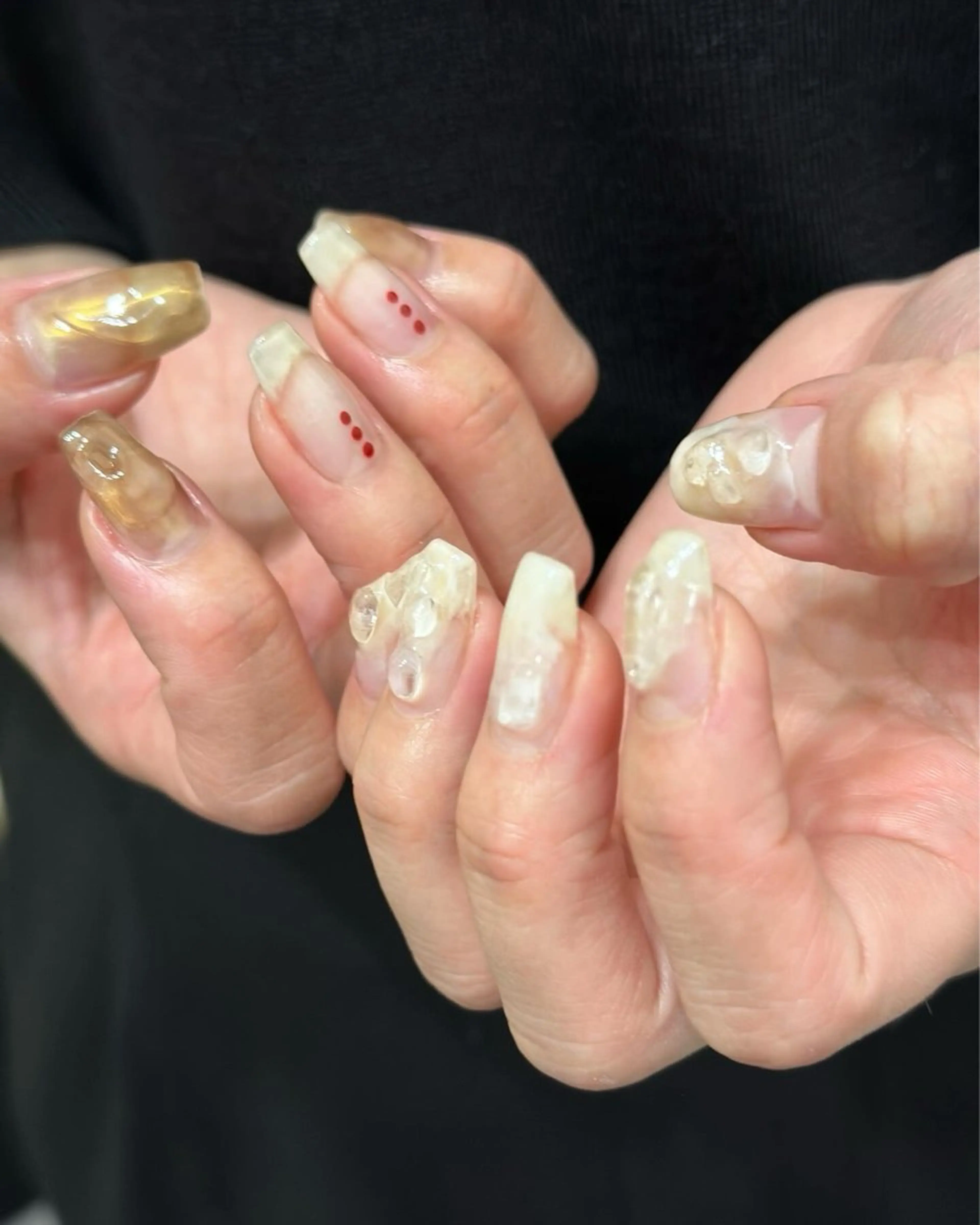 ネイル アートネイル ハンドネイル フットネイル kiii.__ ✴︎*のネイルデザイン