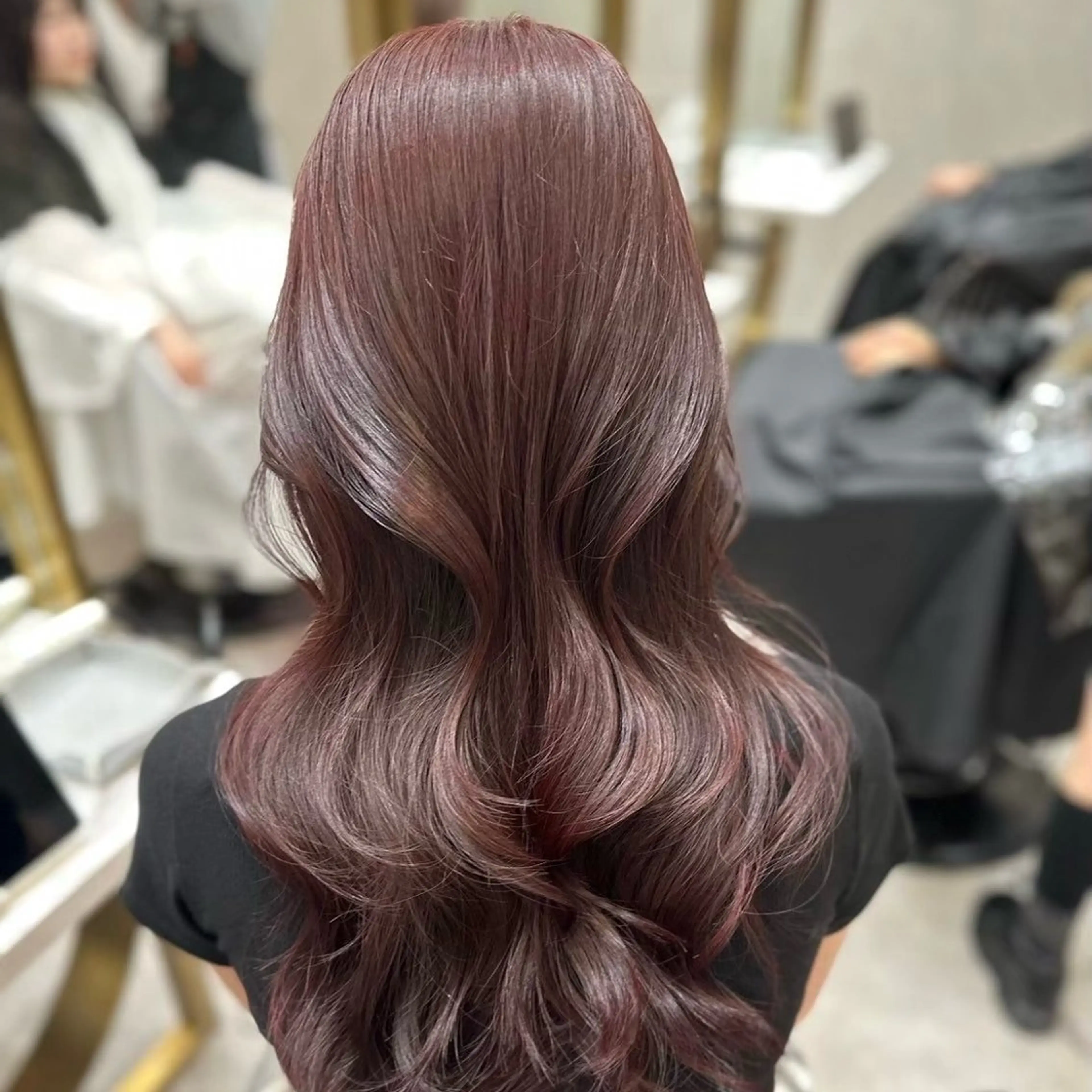 セミロング ヘアカラー 久保頭 大地のヘアスタイル
