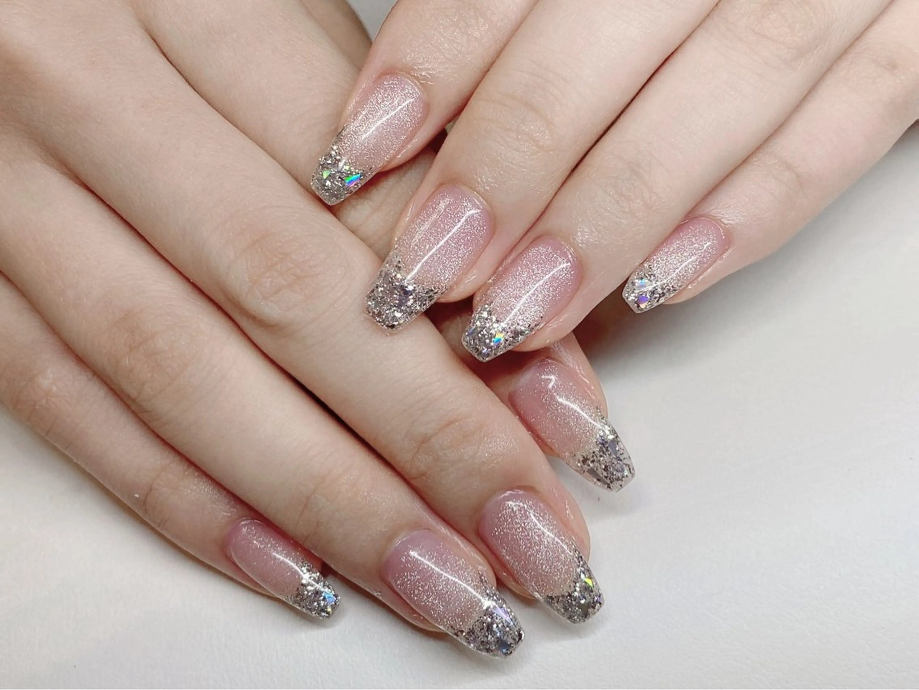 ネイル ジェルネイル ハート 韓国ネイル ニュアンスネイル パラジェル Niko nailサロンのネイルデザイン