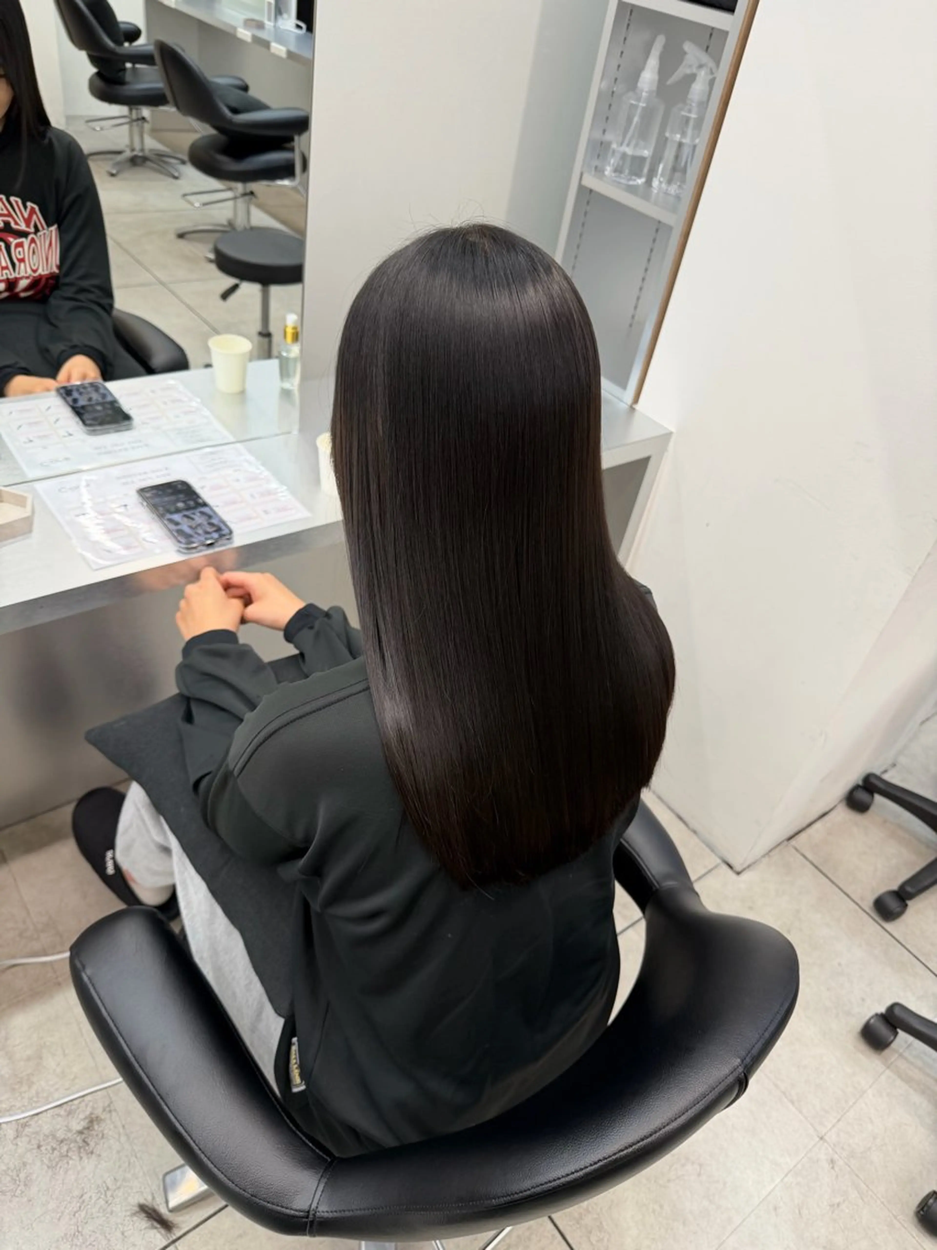 ロング カット ヘアカラー 縮毛矯正 トリートメント 艶髪/縮毛矯正/ Core mikuaのヘアスタイル