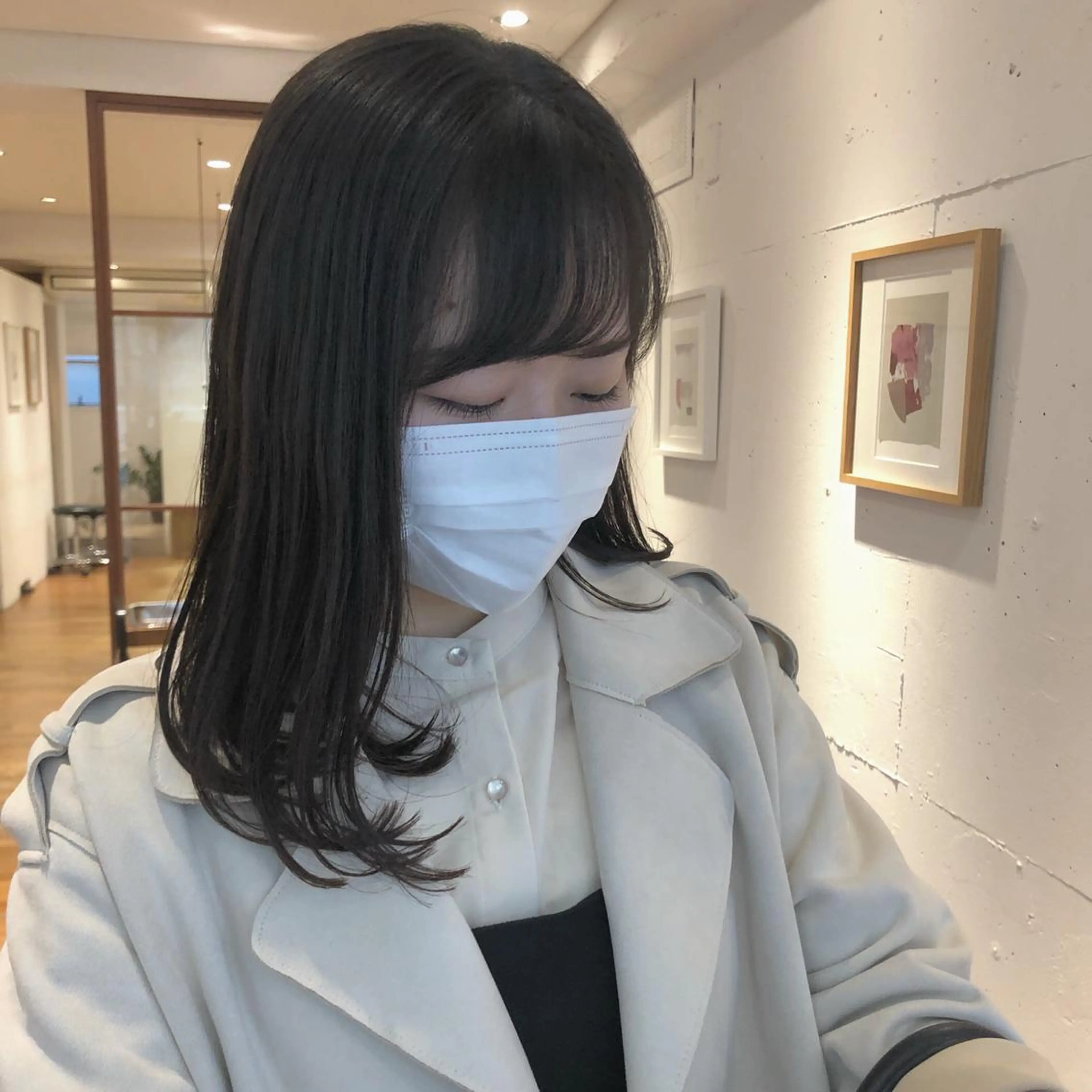 セミロング カラー パーマ ヘアアレンジ メンズ ネイル マツエク・マツパ アイブロウ お洒落パーマ/ボブ ❄️Tomoka❄️のヘアスタイル