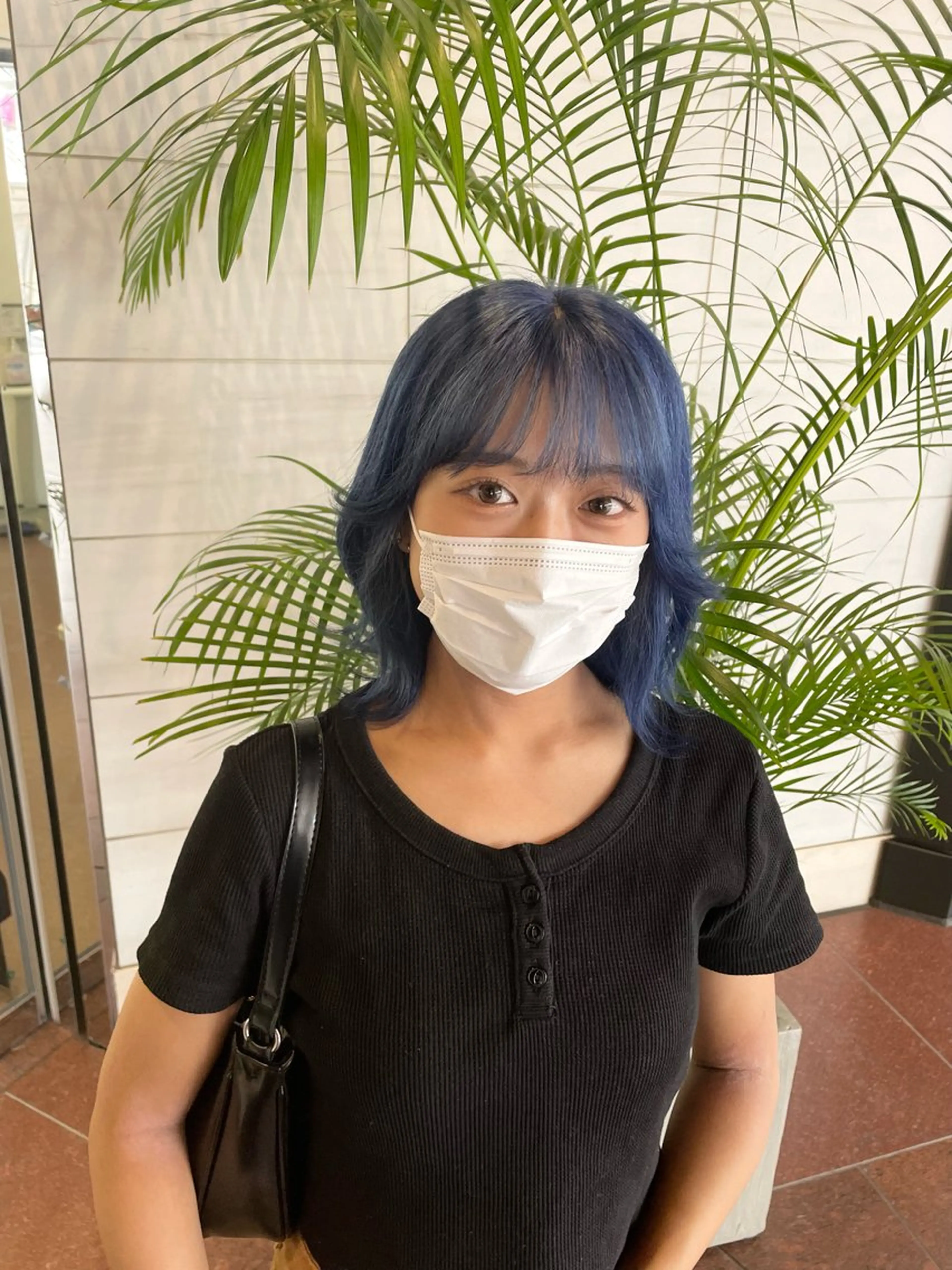 セミロング カラー ブルーカラー ヘアカラー ハイトーン/ブリーチ /hikaruのヘアスタイル