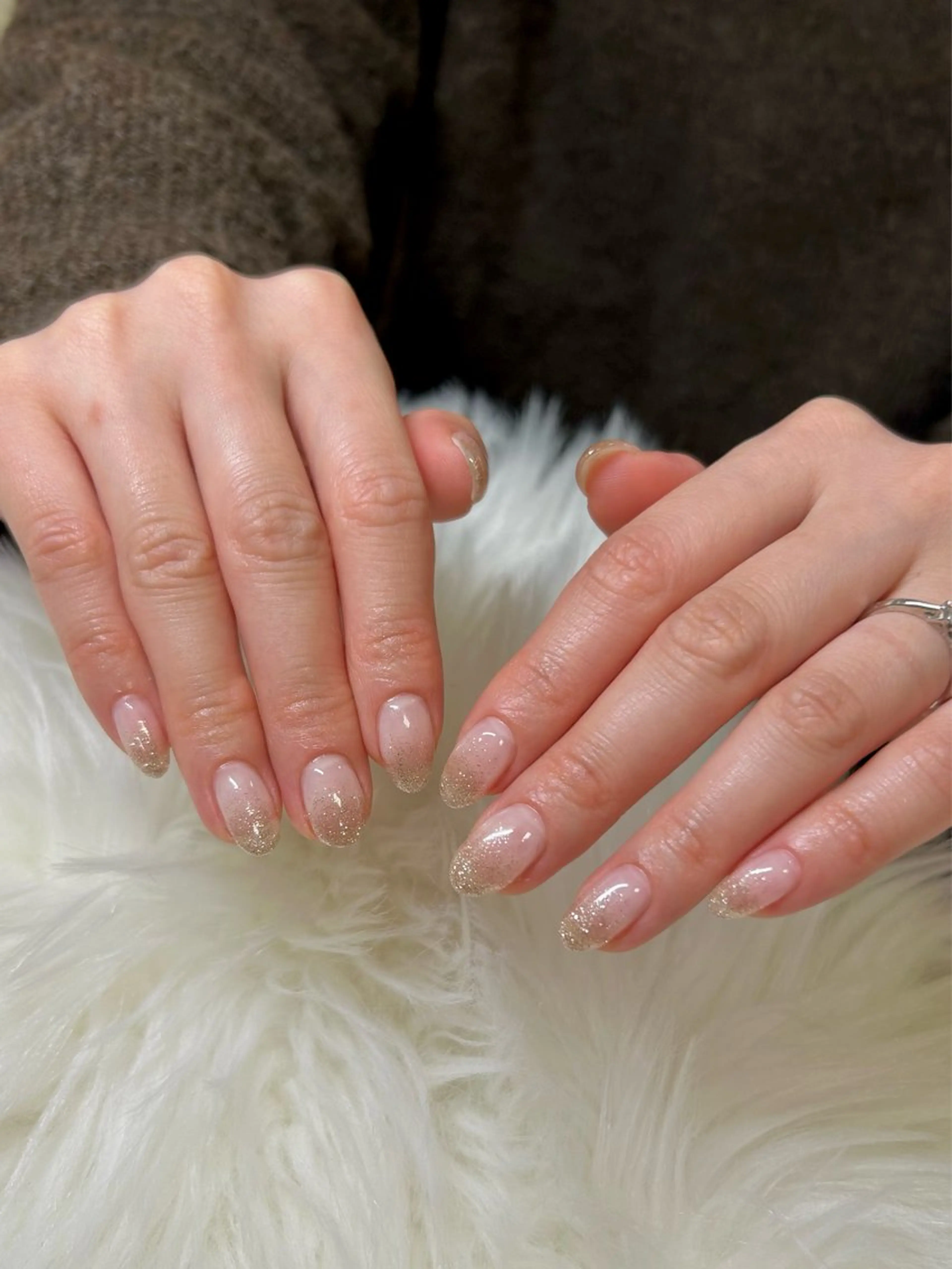 ネイル グラデーション ラメ(グリッター) ラメグラデーション private nailsalon Alice所属・Alice / Nanaのネイルデザイン