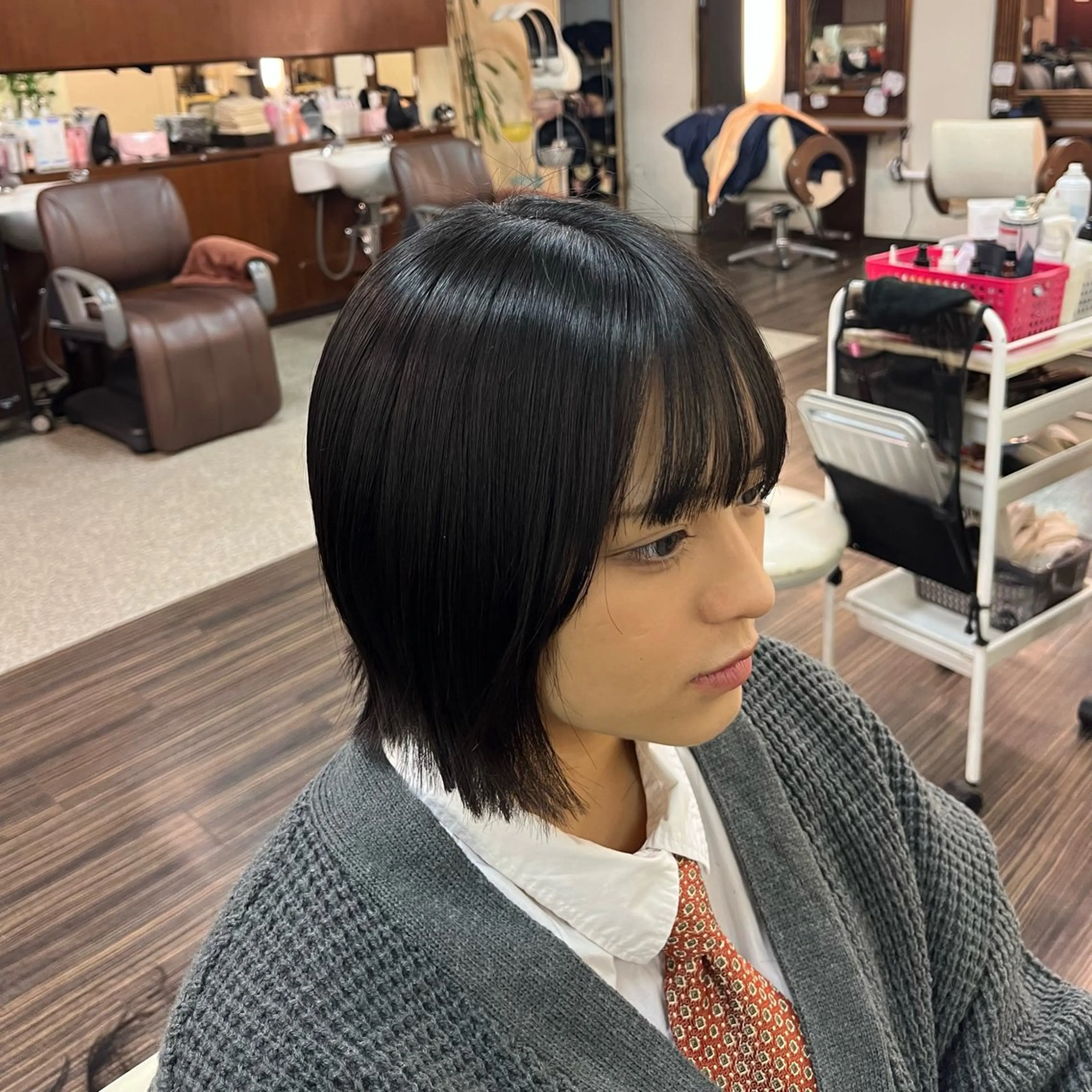 ショート カット 縮毛矯正 トリートメント 💎森 ハリス誠一💎のヘアスタイル