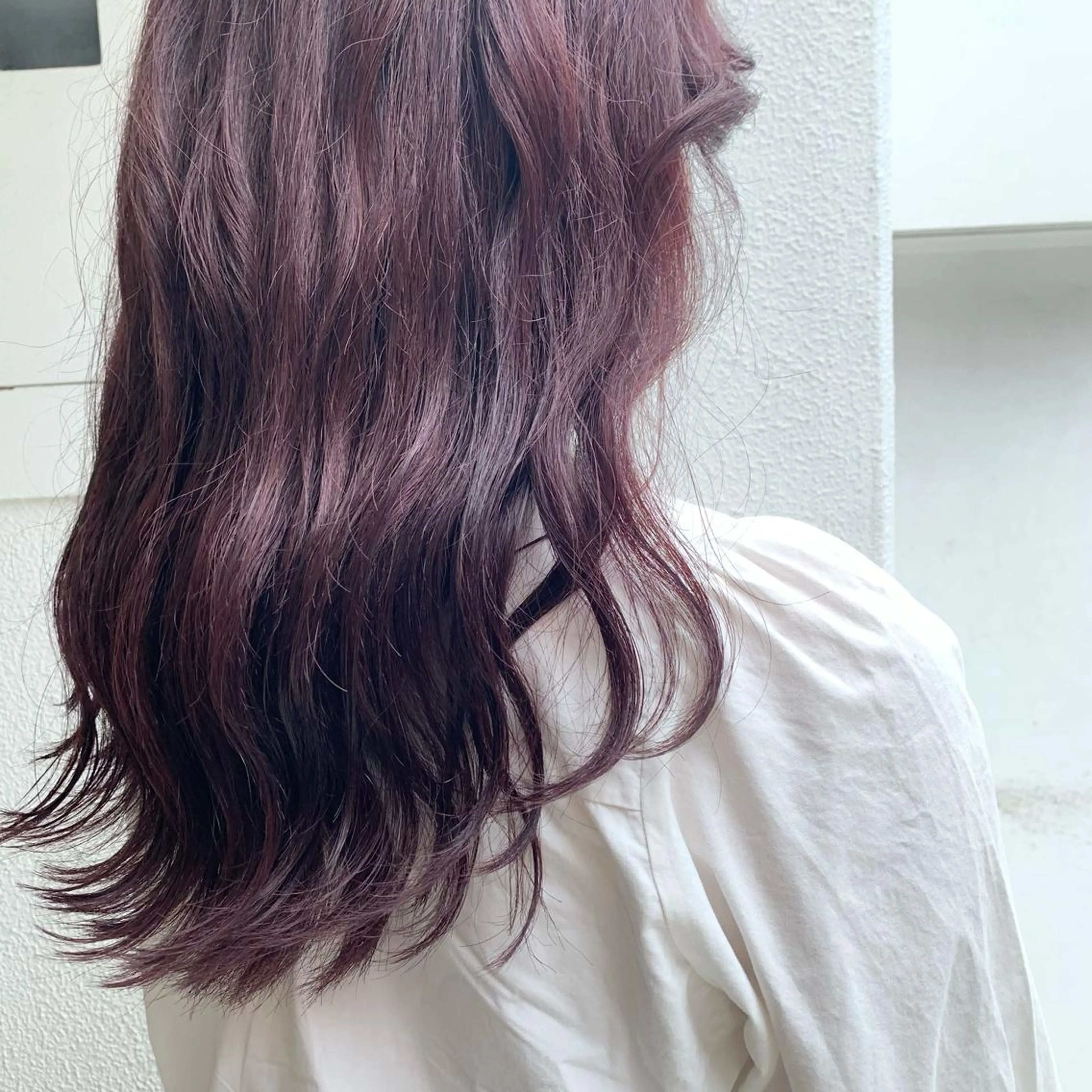 ロング カラー ラベンダーカラー ラベンダーピンク ピンクカラー 𝗄𝖺𝗇𝗈 / 王道モテヘア🖤のヘアスタイル