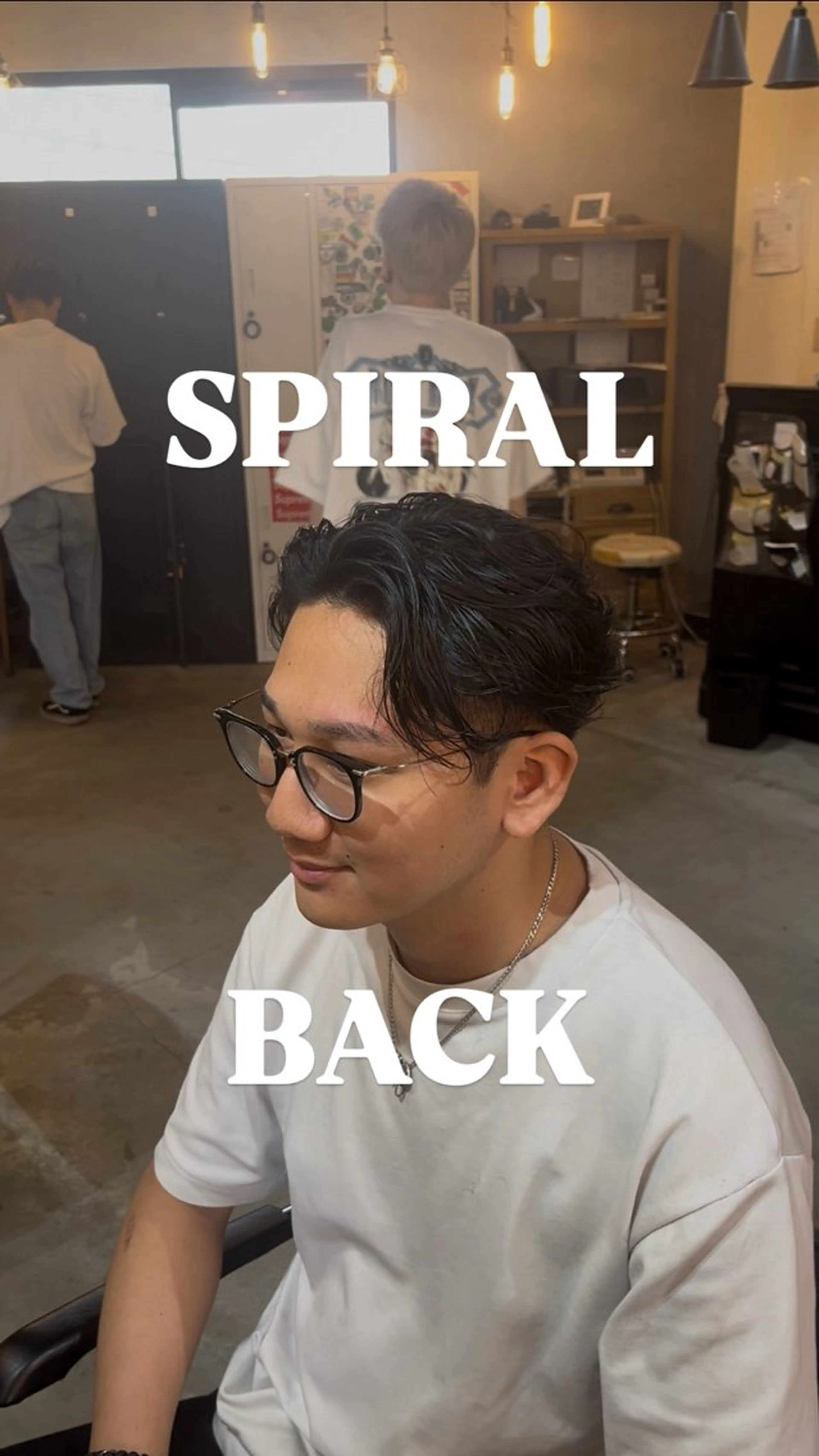 ミディアム パーマ メンズ カット パーマ 長島勇斗 💈メンズカット💈のヘアスタイル
