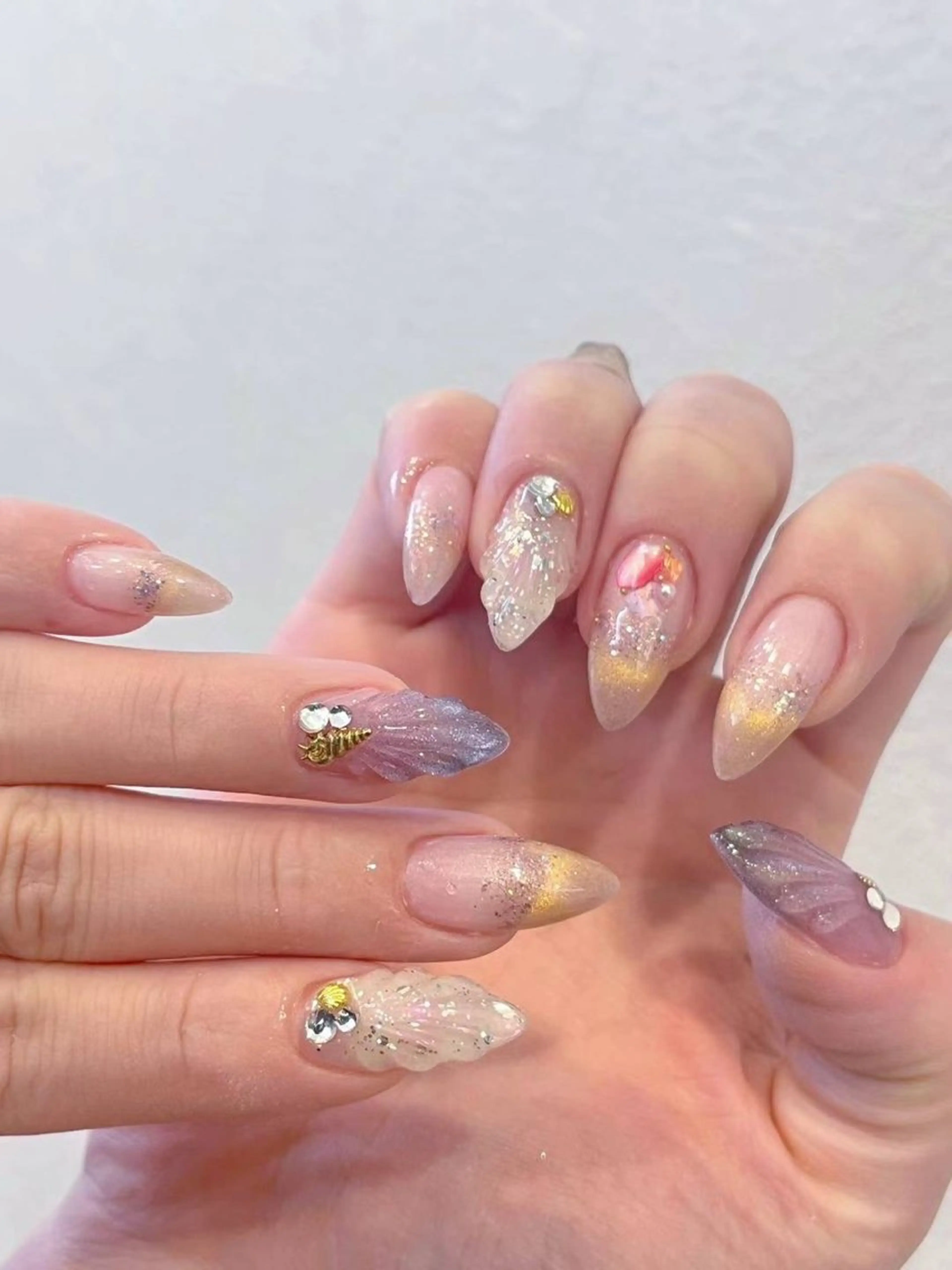 ネイル アートネイル フットネイル ジェルネイル ハート マグネットネイル My nail所属・babarla Nailのネイルデザイン