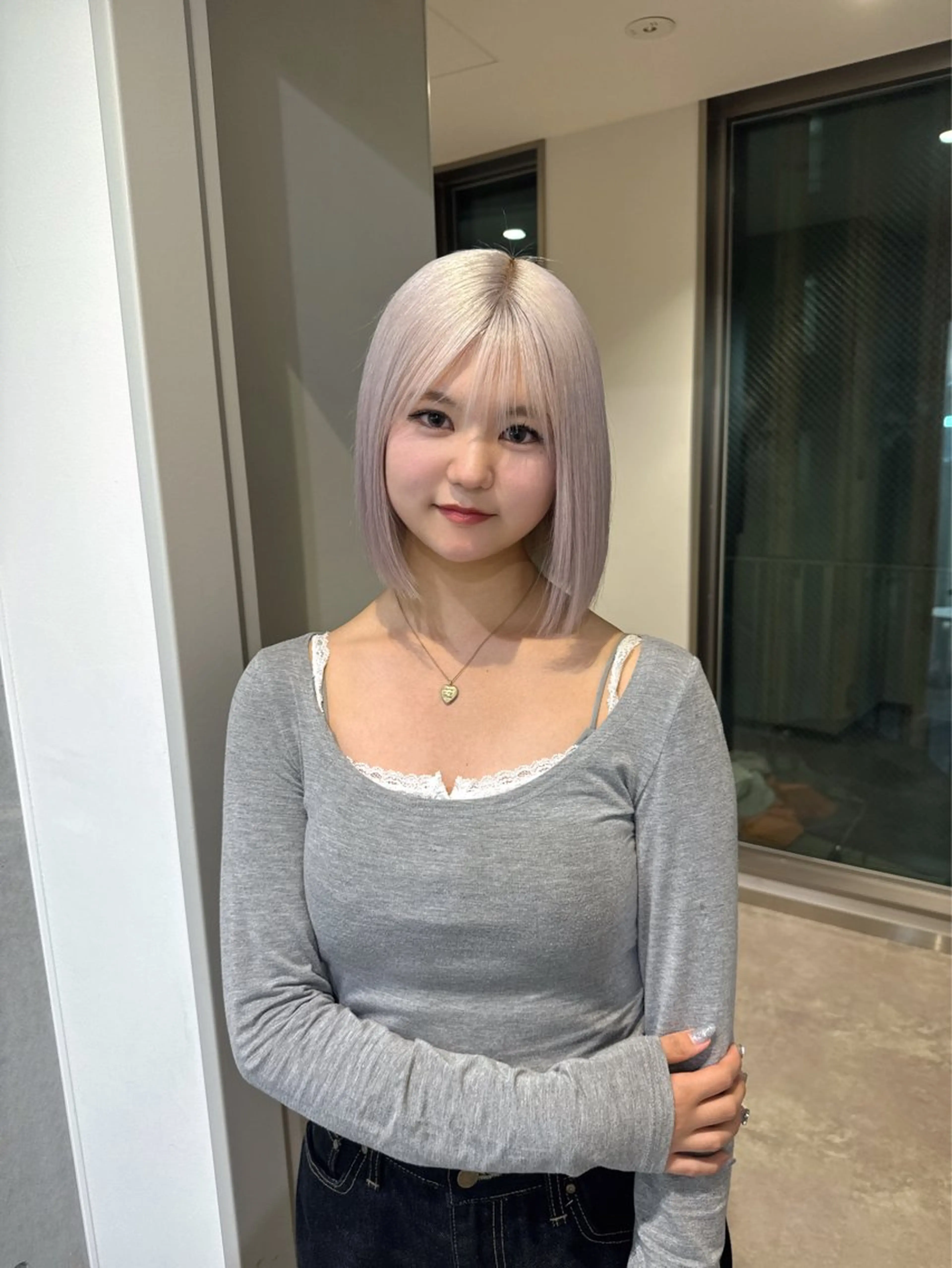 ショート カラー ハイトーン/ペール カラー/めい🎀のヘアスタイル