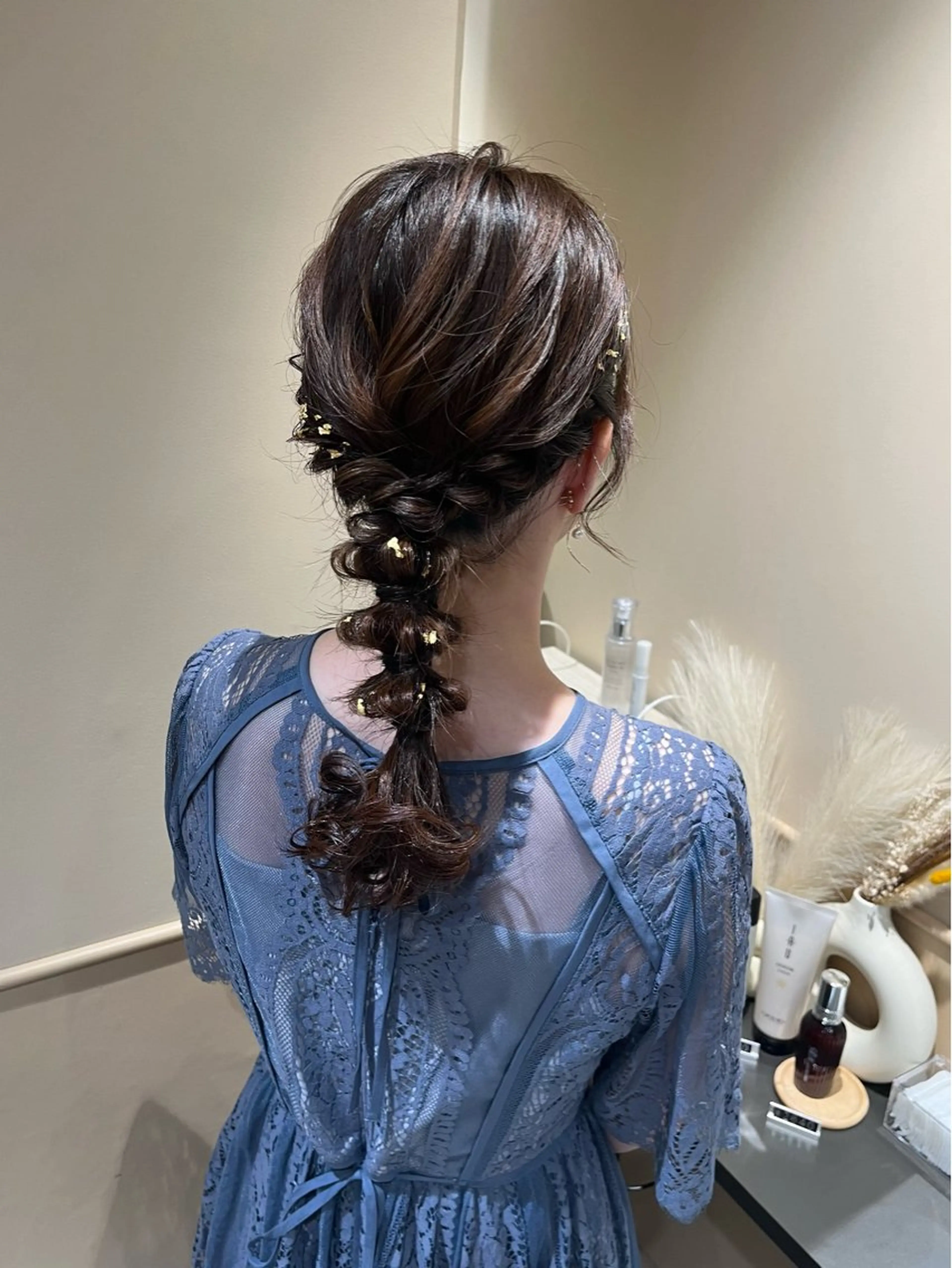 セミロング ヘアアレンジ ヘアセット 🫧tomoka 透明感カラー🫧のヘアスタイル