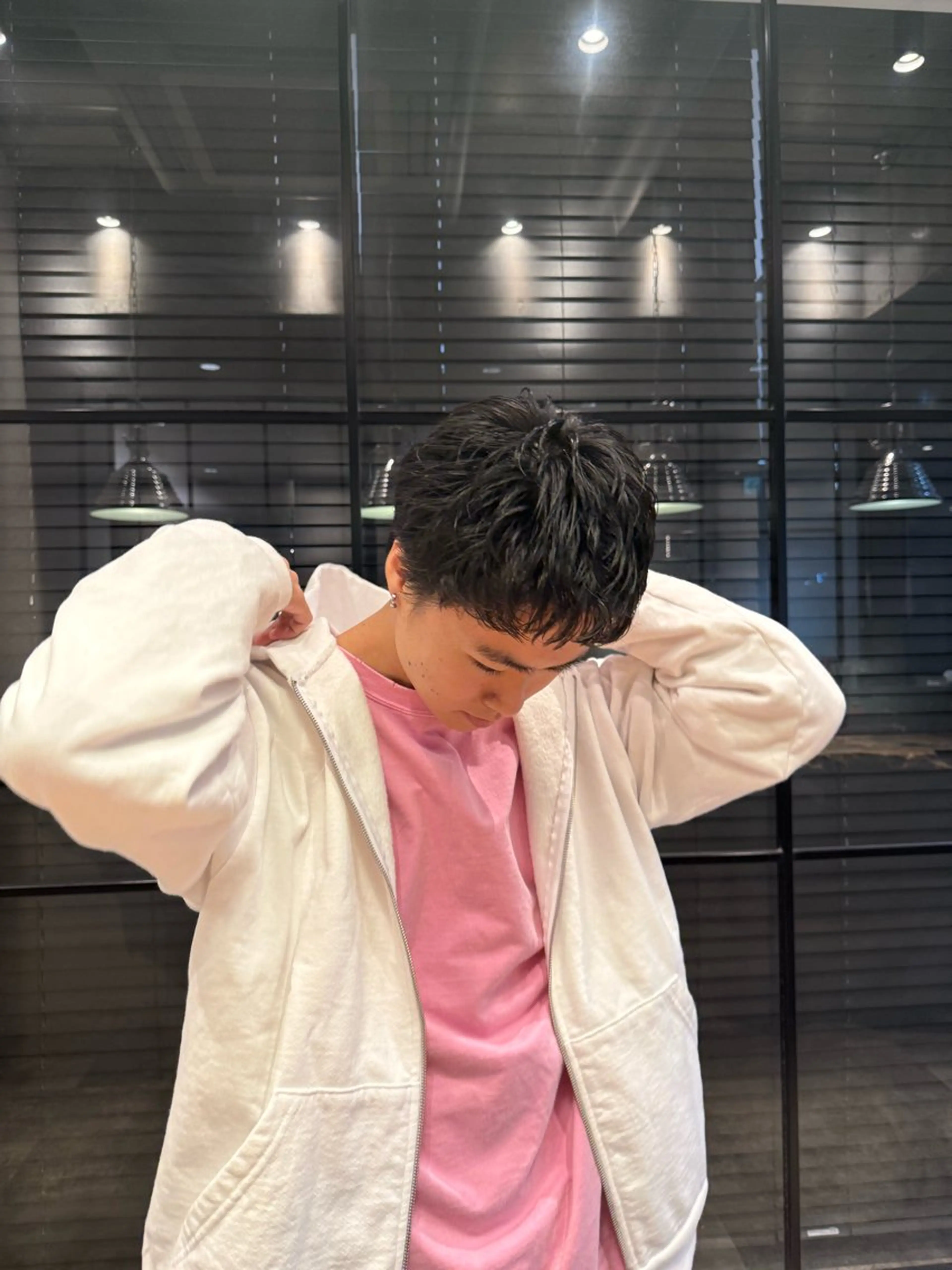 ショート パーマ メンズ メンズパーマ スパイキーショート ショートヘア カット パーマ heavenly by HAVANA新宿所属・メンズショート/ピン パーマ/新宿/フウガのヘアスタイル