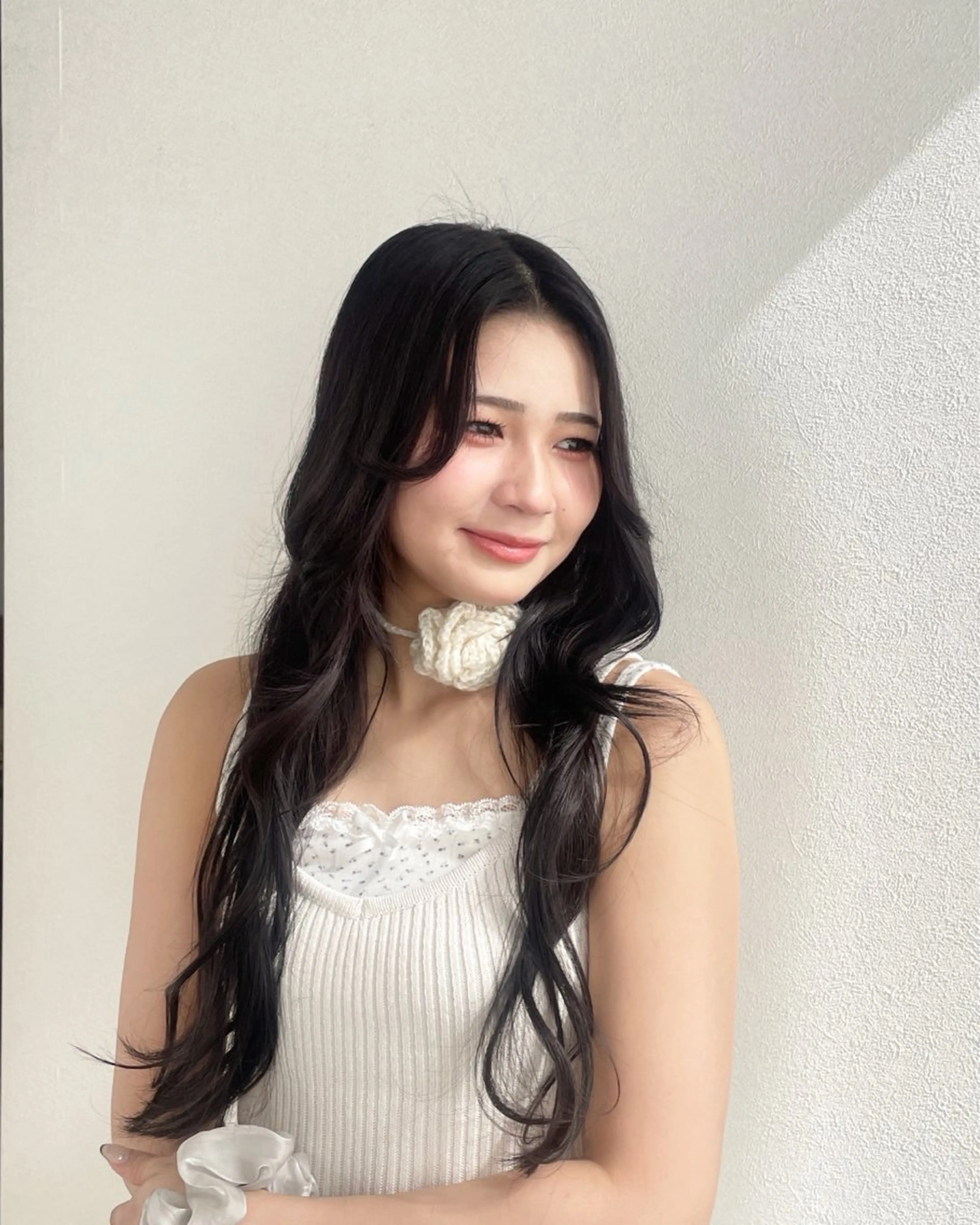 ロング カラー 透明感カラー 韓国風ヘア ヘアカラー amoretto_ あやかのヘアスタイル