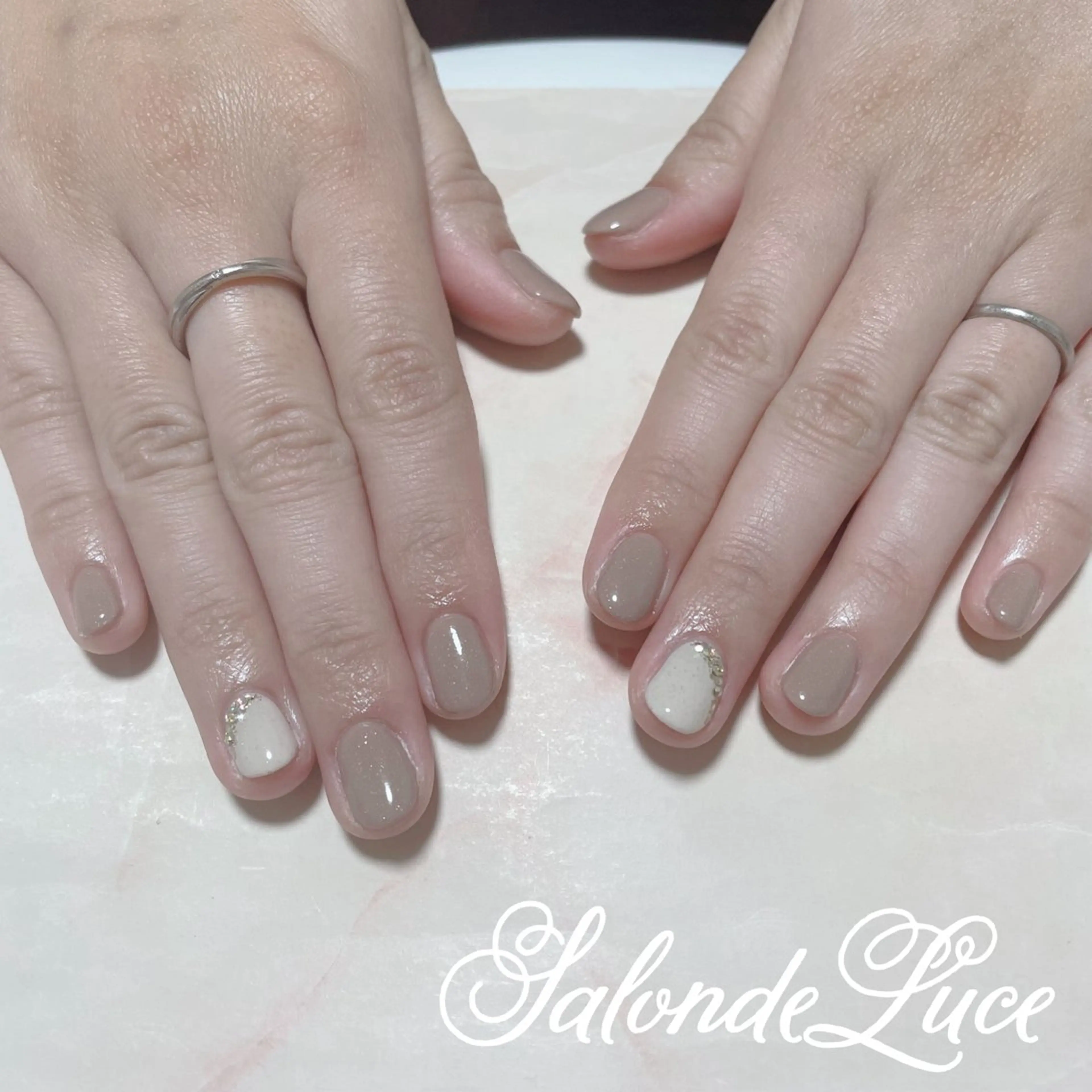 ネイル オフィスネイル ワンカラーネイル Salon de Luceのネイルデザイン