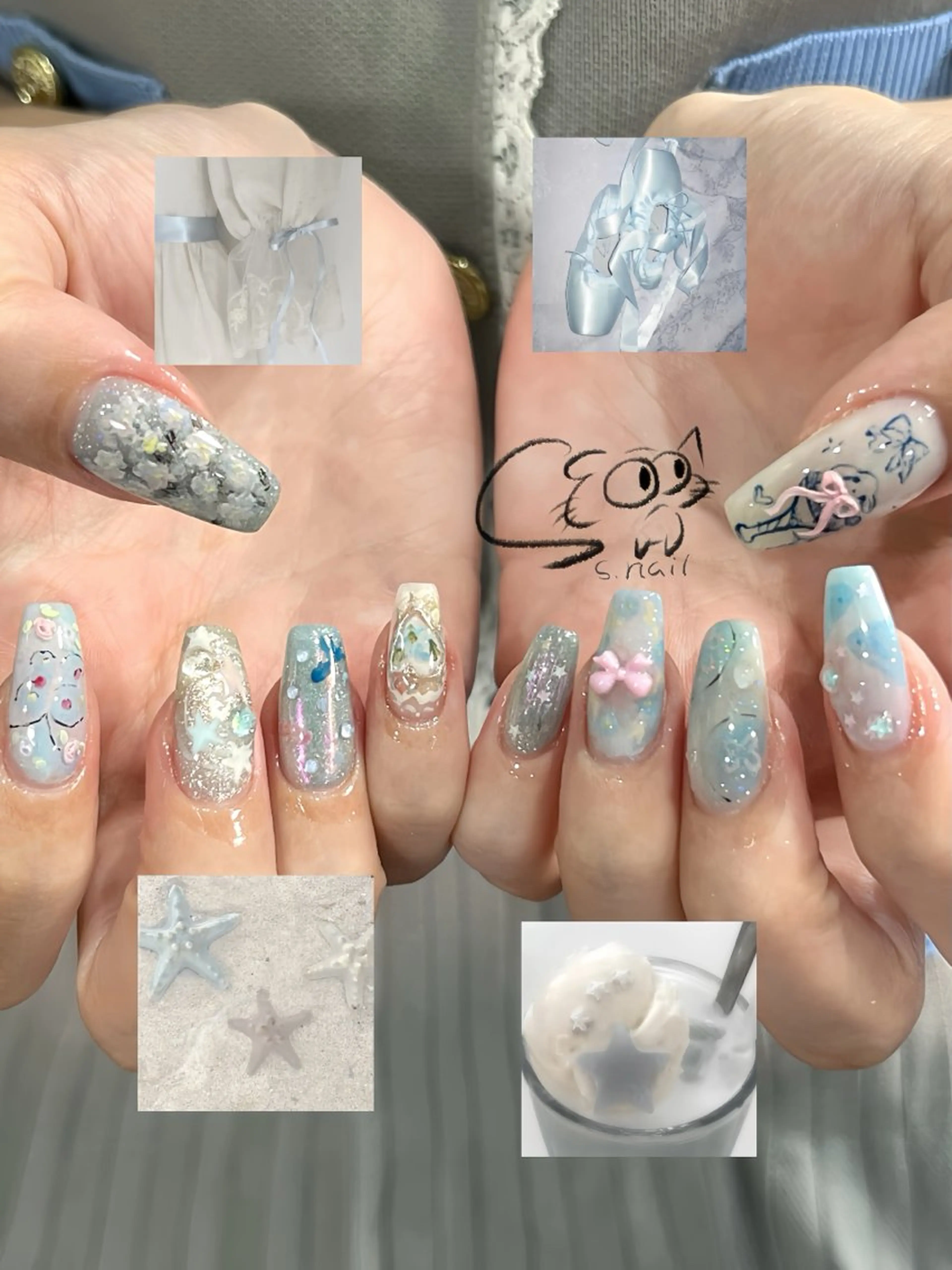 ネイル チークネイル フレンチネイル グラデーション マグネットネイル ワンカラーネイル ハンドネイル S.nail所属・S.nail _のネイルデザイン