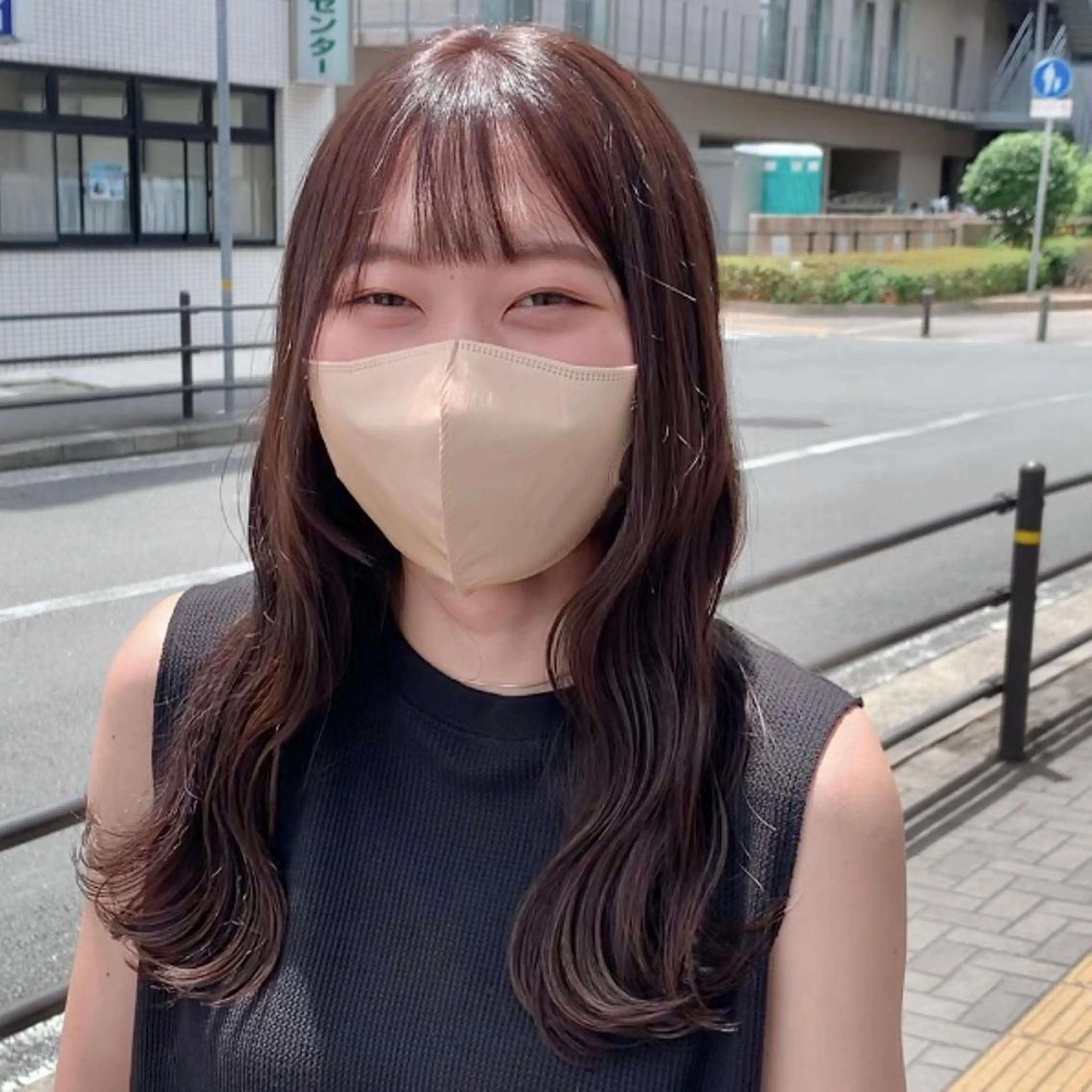 セミロング カラー カット ヘアカラー トリートメント ﾖｼﾅｶﾞﾏﾕ🦕 透明感カラーのヘアスタイル