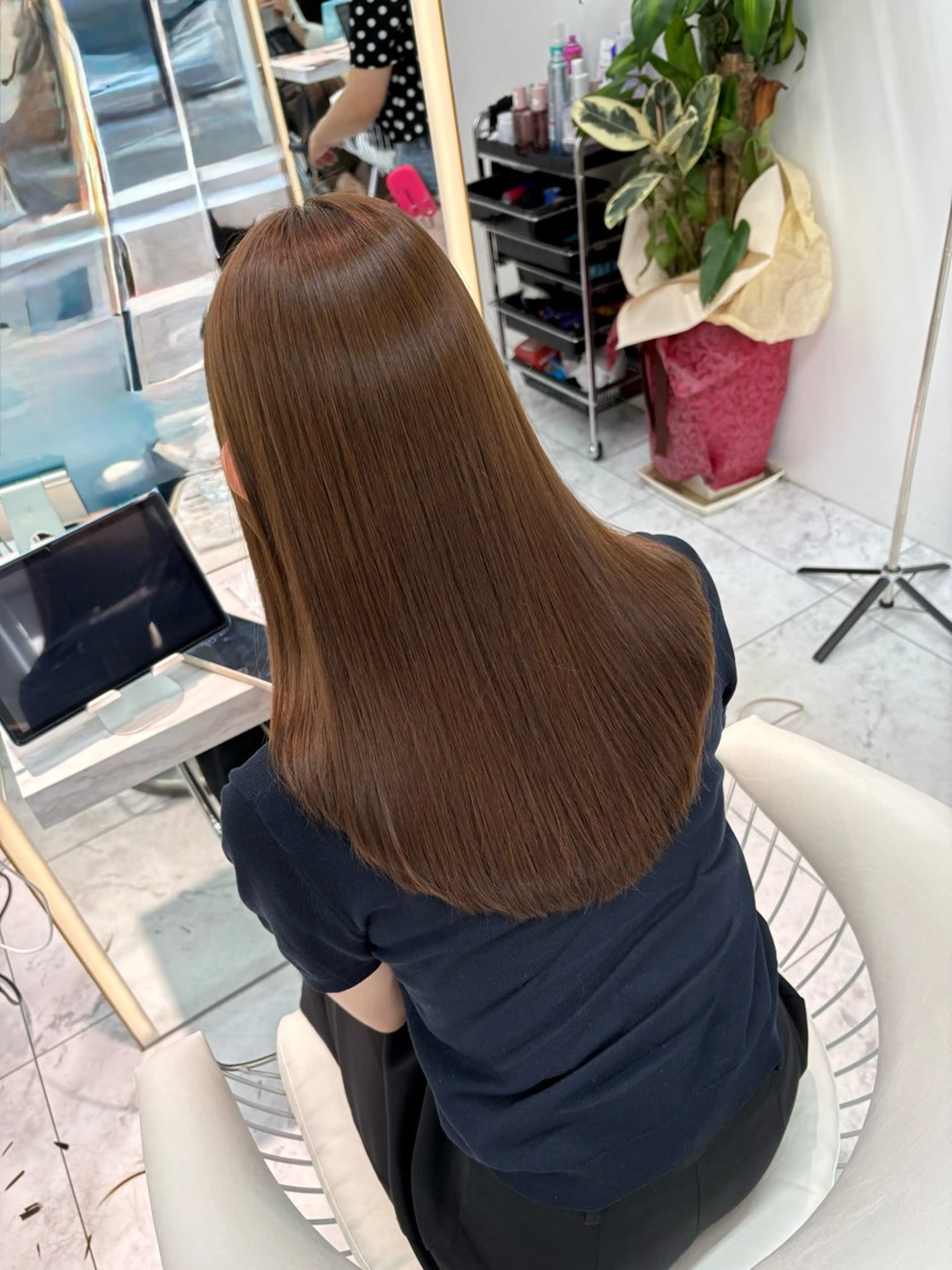 ロング カット 縮毛矯正 トリートメント 北九州①の艶髪師♥️ ♣️♦️♠️翔大のヘアスタイル