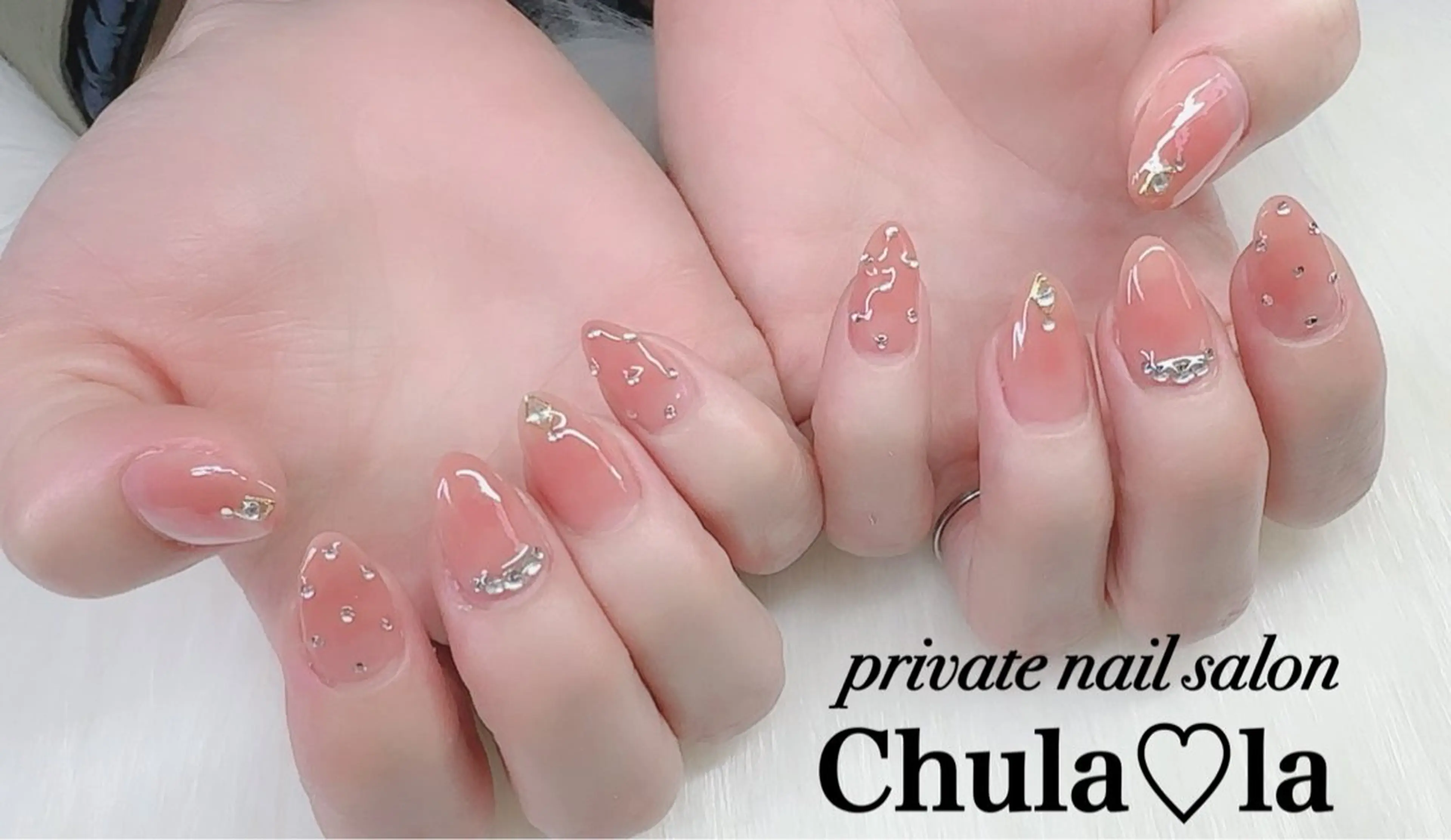 ネイル ストーンネイル ハンドネイル Chula♡la 豊見城市高安のネイルデザイン