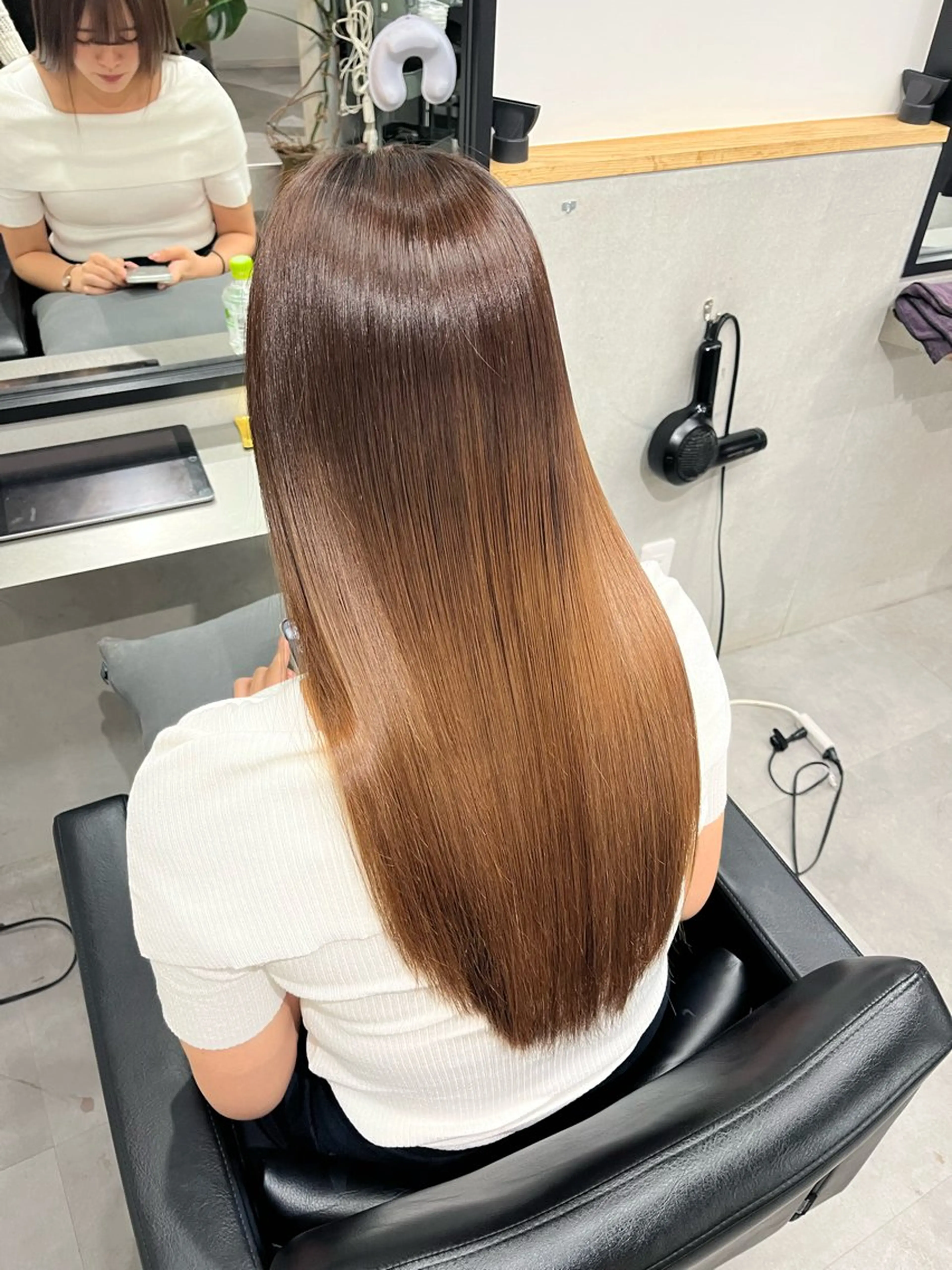 ロング 縮毛矯正 新宿美容室/縮毛矯正 髪質改善/有馬桃子のヘアスタイル