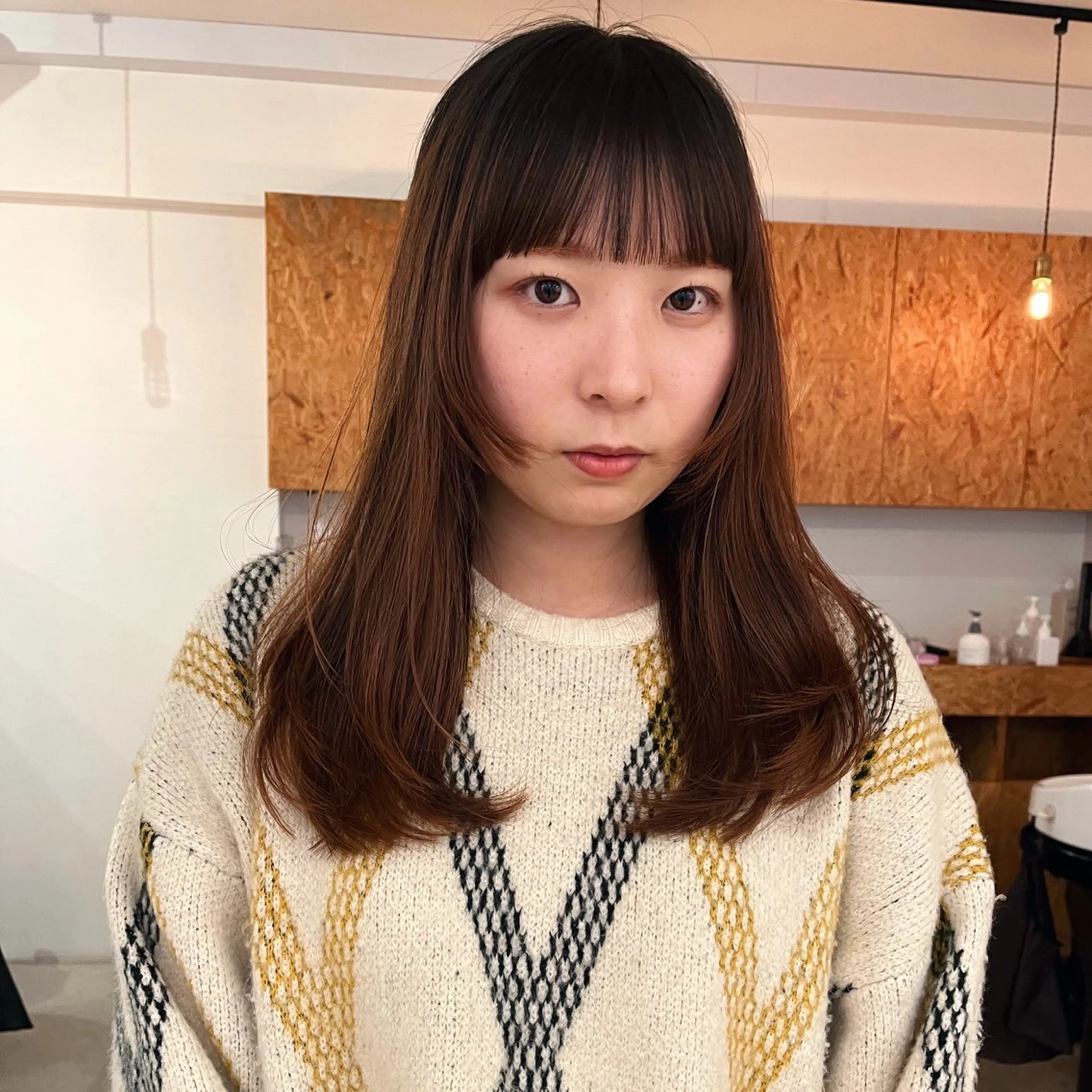 ロング レイヤーカット ロング 暖色/パーマ 🌼クニトウメイのヘアスタイル