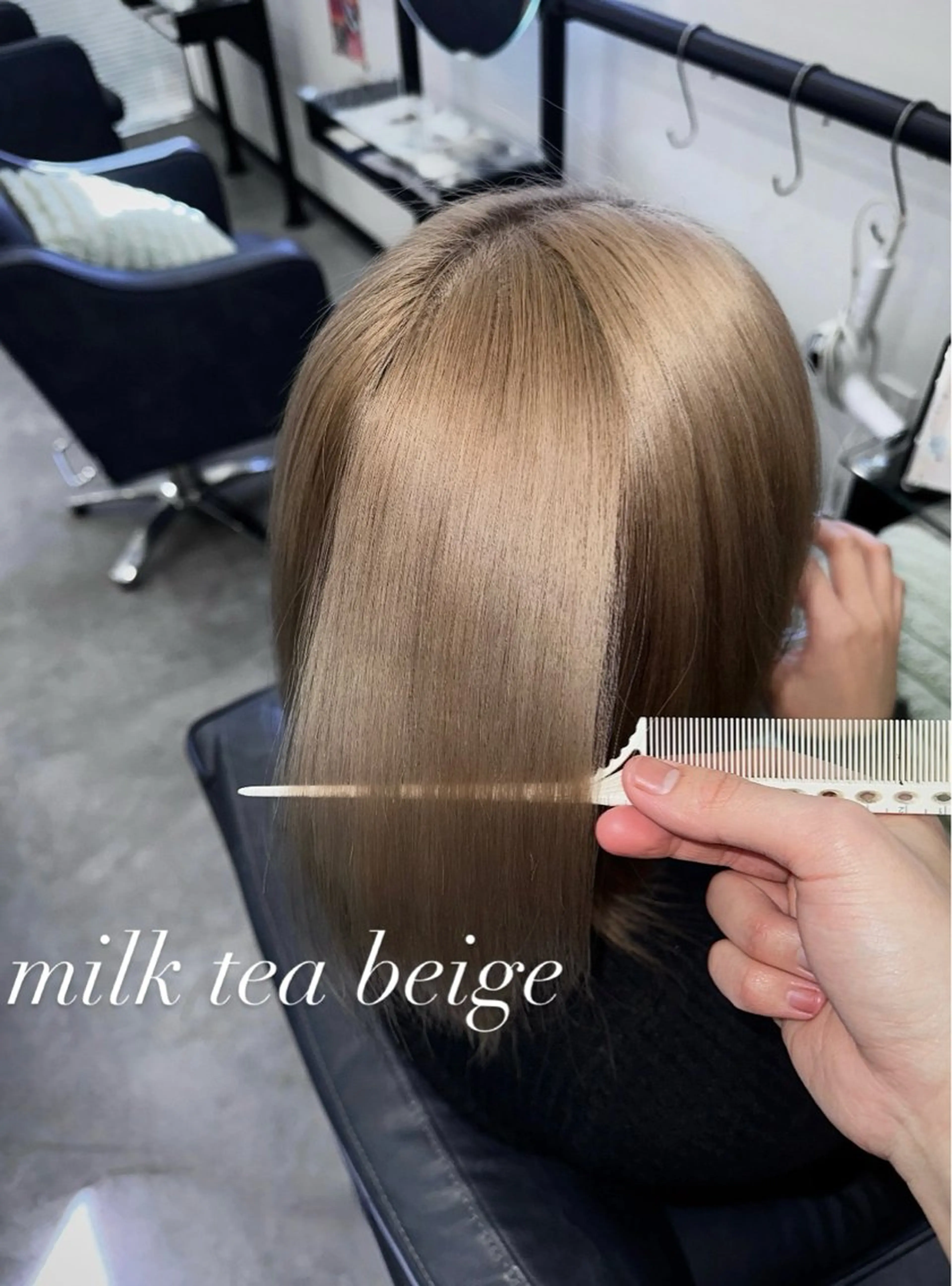 ミディアム カラー ブリーチ ヘアカラー 透明感カラー/ ケアブリーチ/竜希のヘアスタイル