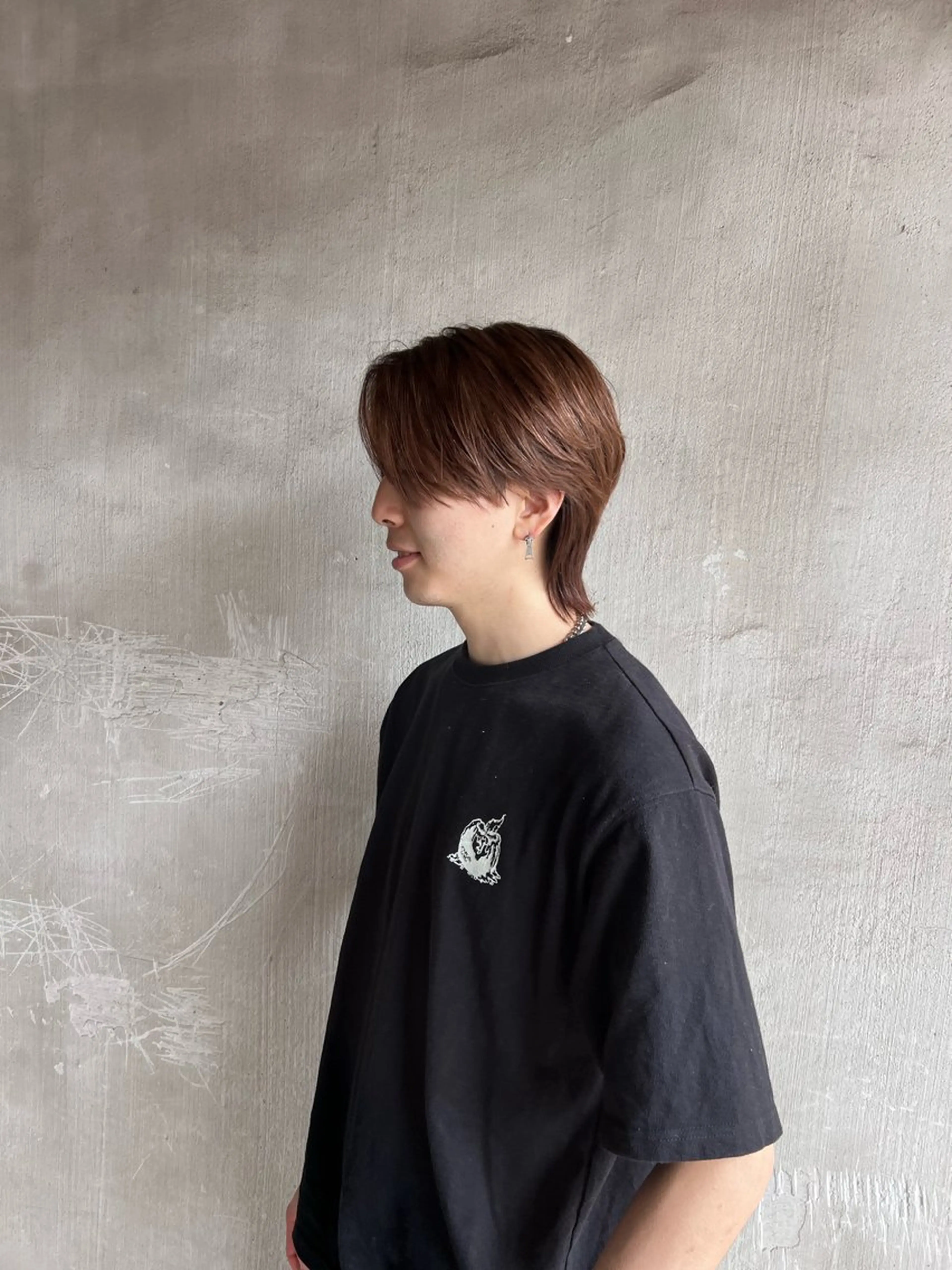 ミディアム ウルフカット 來 和生のヘアスタイル