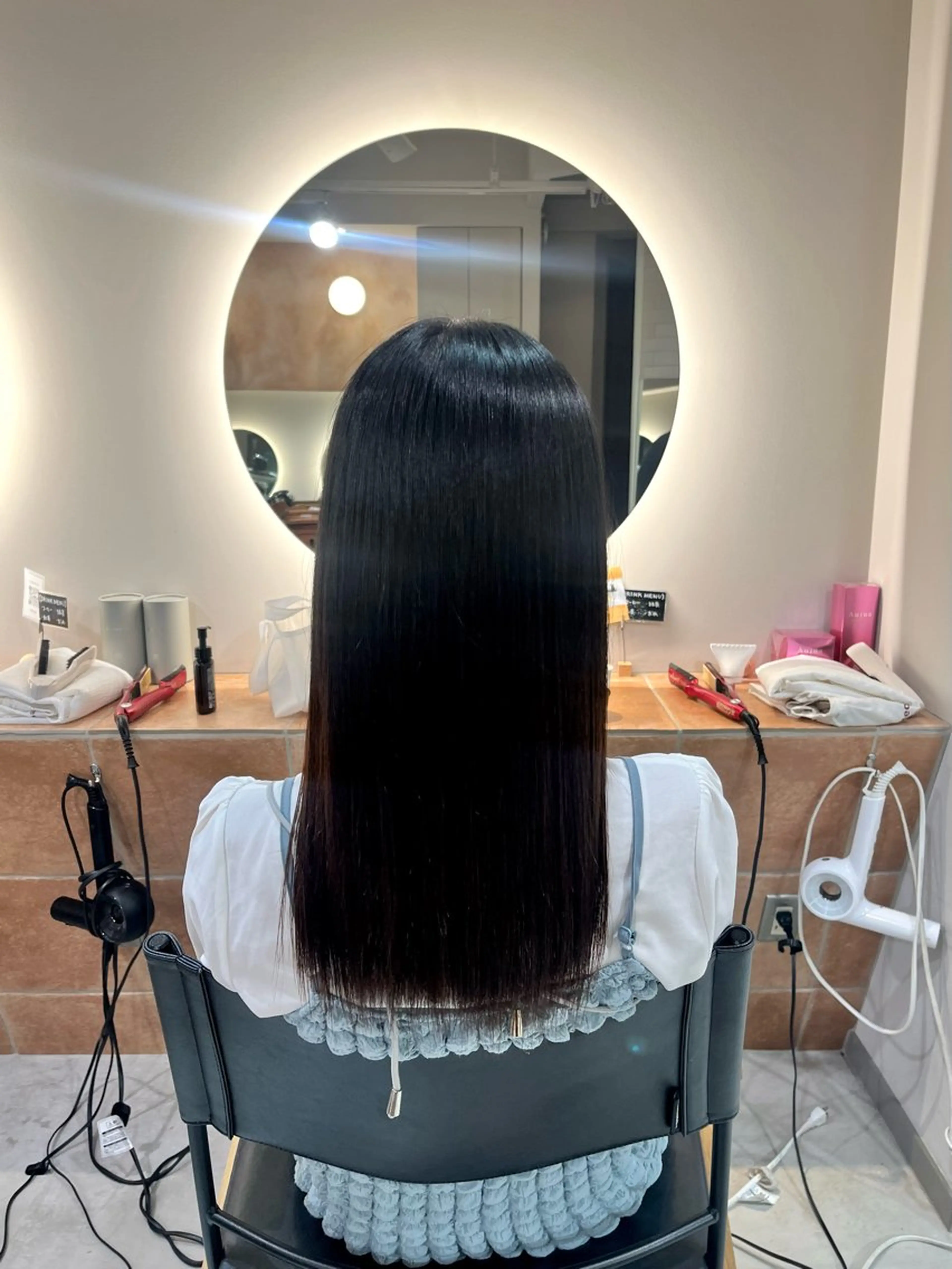 ロング 縮毛矯正 メンズカットモデル/ 横浜/佐藤桃香 🦥のヘアスタイル