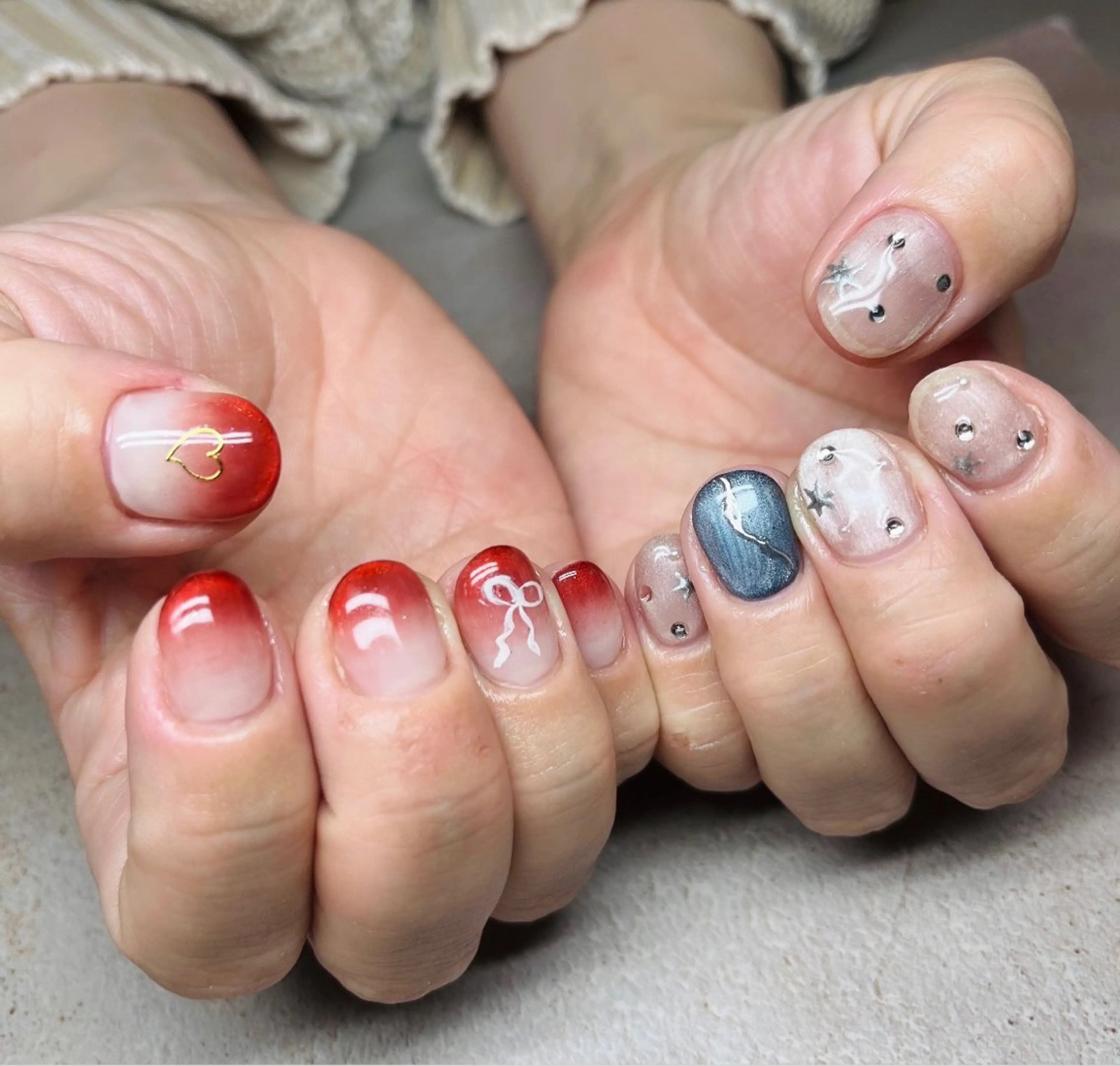 ネイル マグネットネイル ハンドネイル HazeGrass NAILのネイルデザイン