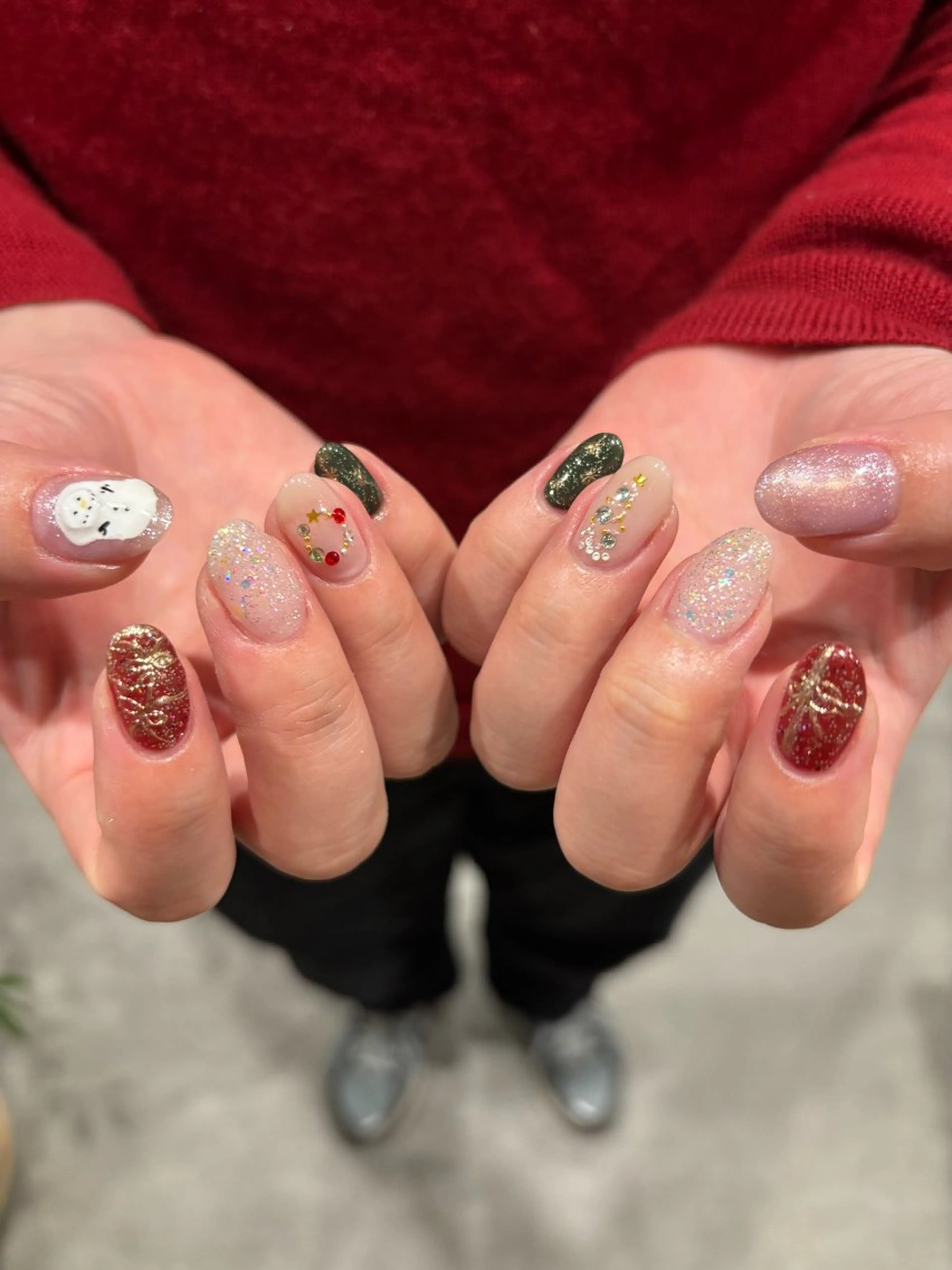 ネイル クリスマス ogura maoのネイルデザイン